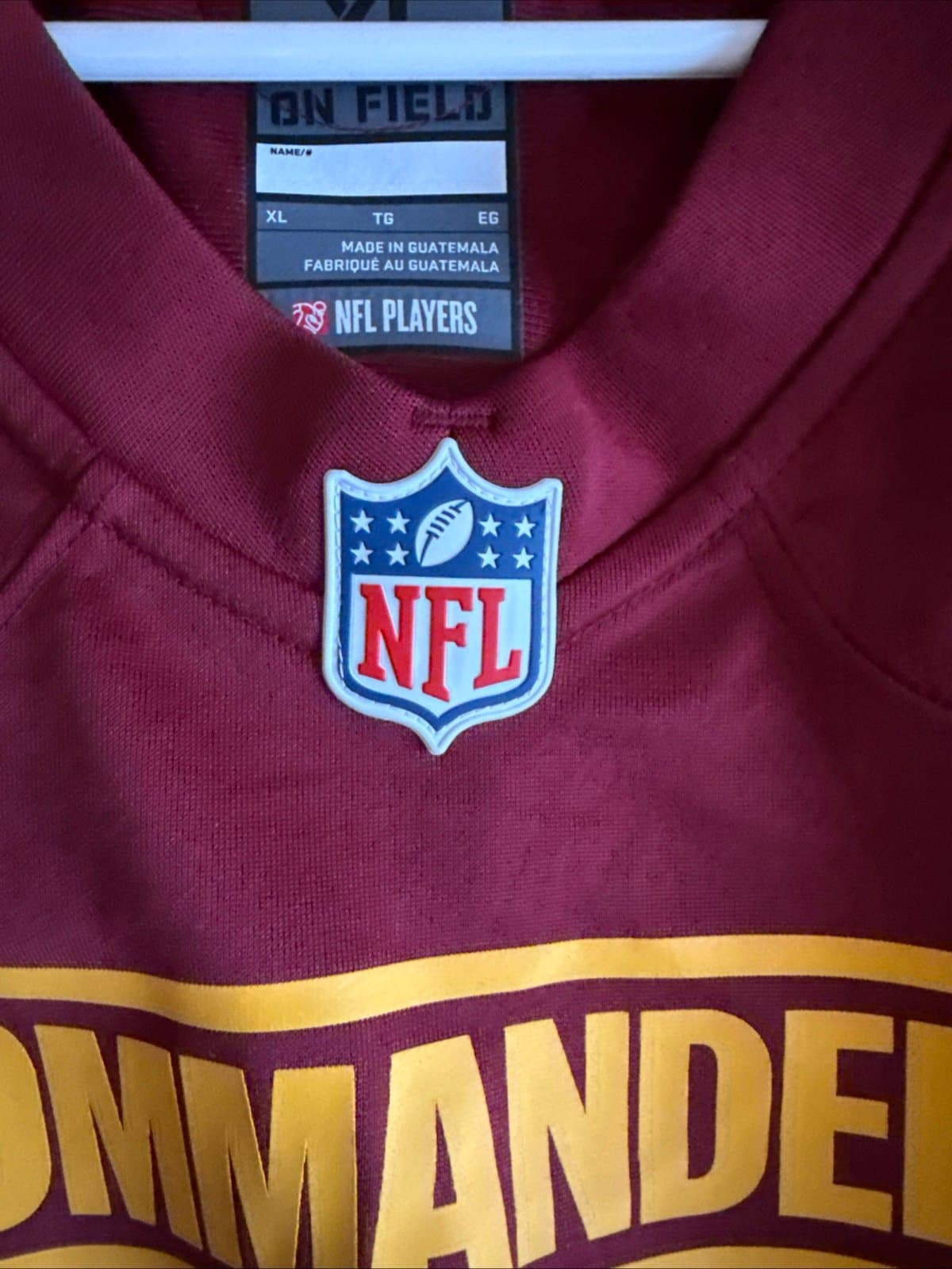 MEN'S NIKE JONATHAN ALLEN #93 WASHINGTON COMMANDERS NFL JERSEY XL - RED - Thumbnail 5