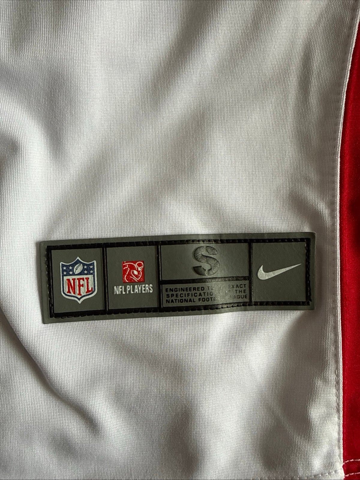 Men's Nike Eddie Goldman #99 Atlanta Falcons Team Game Jersey Sz S - White - Thumbnail 3