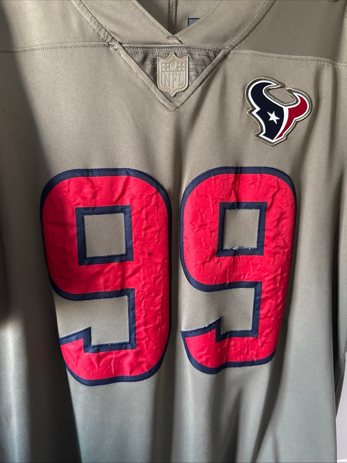 Men’s Nike JJ Watt #99 Houston Texans Salute to Service Limited Jersey Sz L RARE - Thumbnail 2