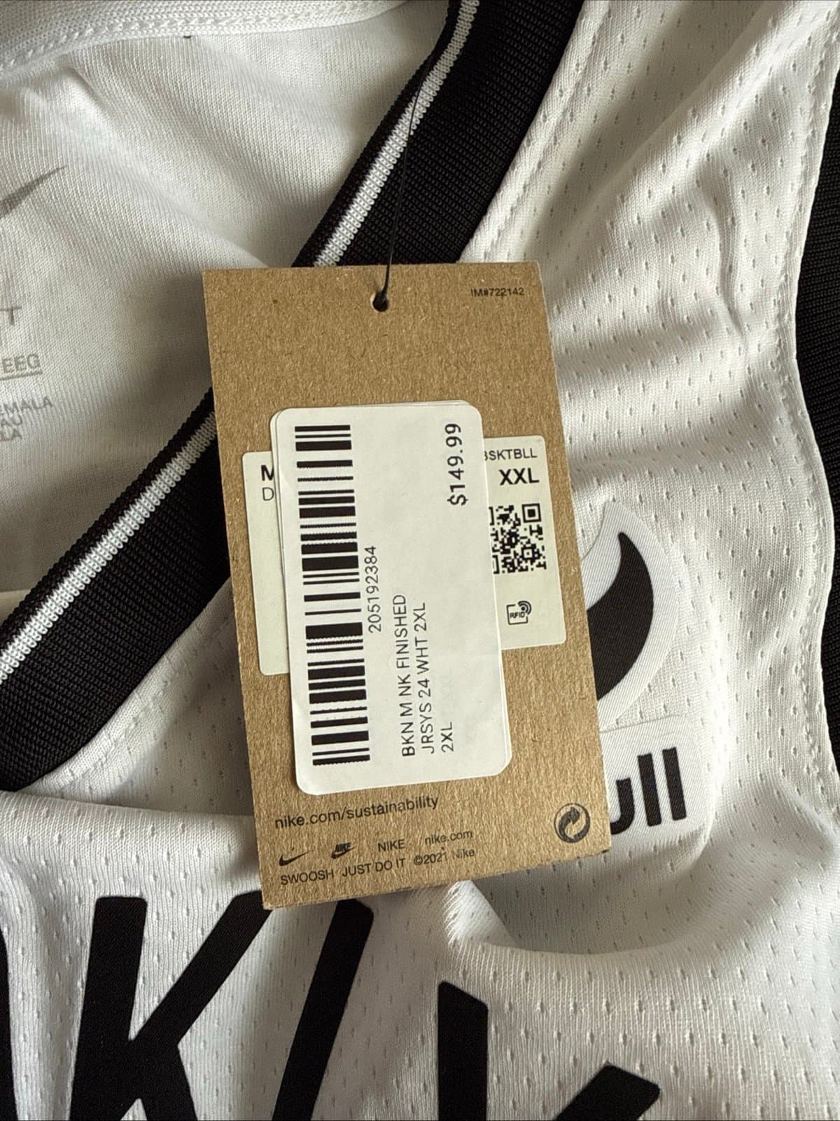 Men’s Nike Cam Thomas #24 Brooklyn Nets Swingman Association Jersey Sz 56 - NWT - Thumbnail 5