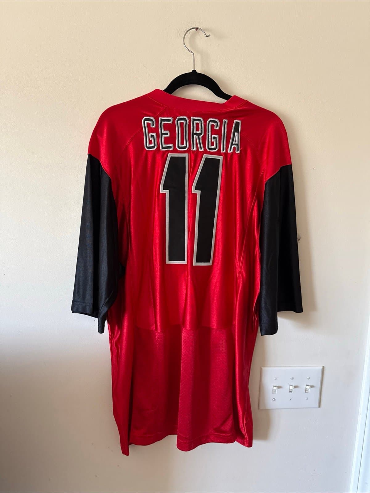 Men’s Nike Georgia Bulldogs #11 Football Jersey Stitched Sz XL - Red NWOT - Thumbnail 5