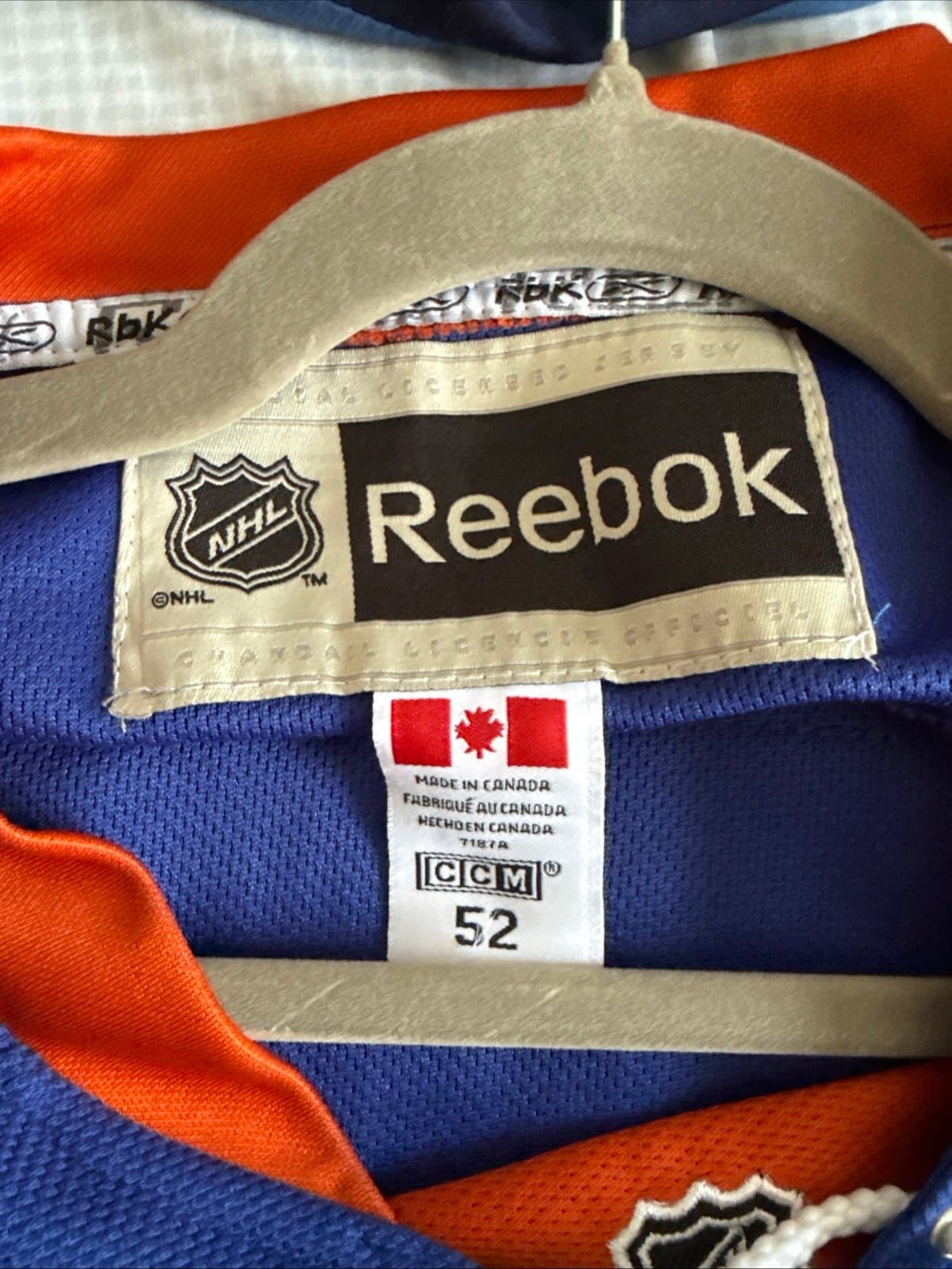 Men’s Reebok Nick Leddy #2 New York Islanders NHL Black Strap Jersey Sz 52 Blue - Thumbnail 3