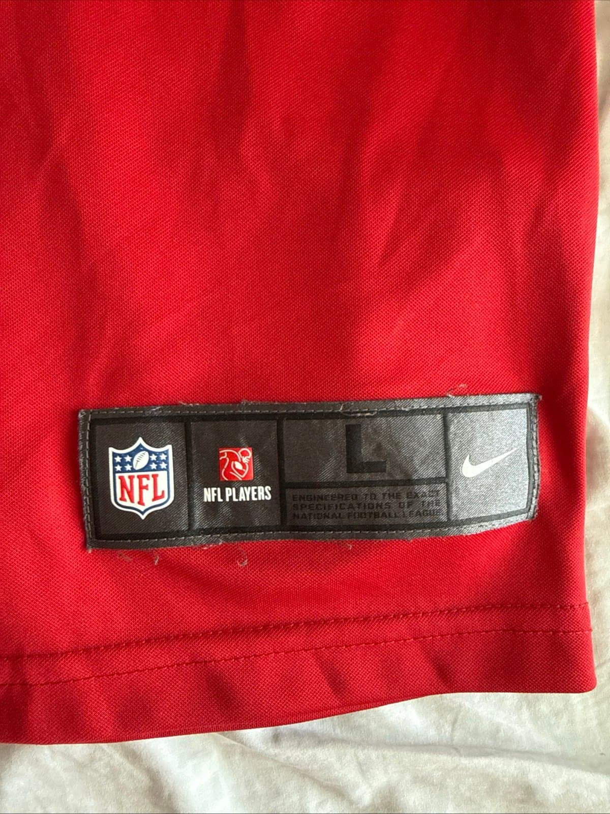 Men’s Nike Calvin Ridley #18 Atlanta Falcons Vapor Lmtd NFL Jersey Sz L Red RARE - Thumbnail 3
