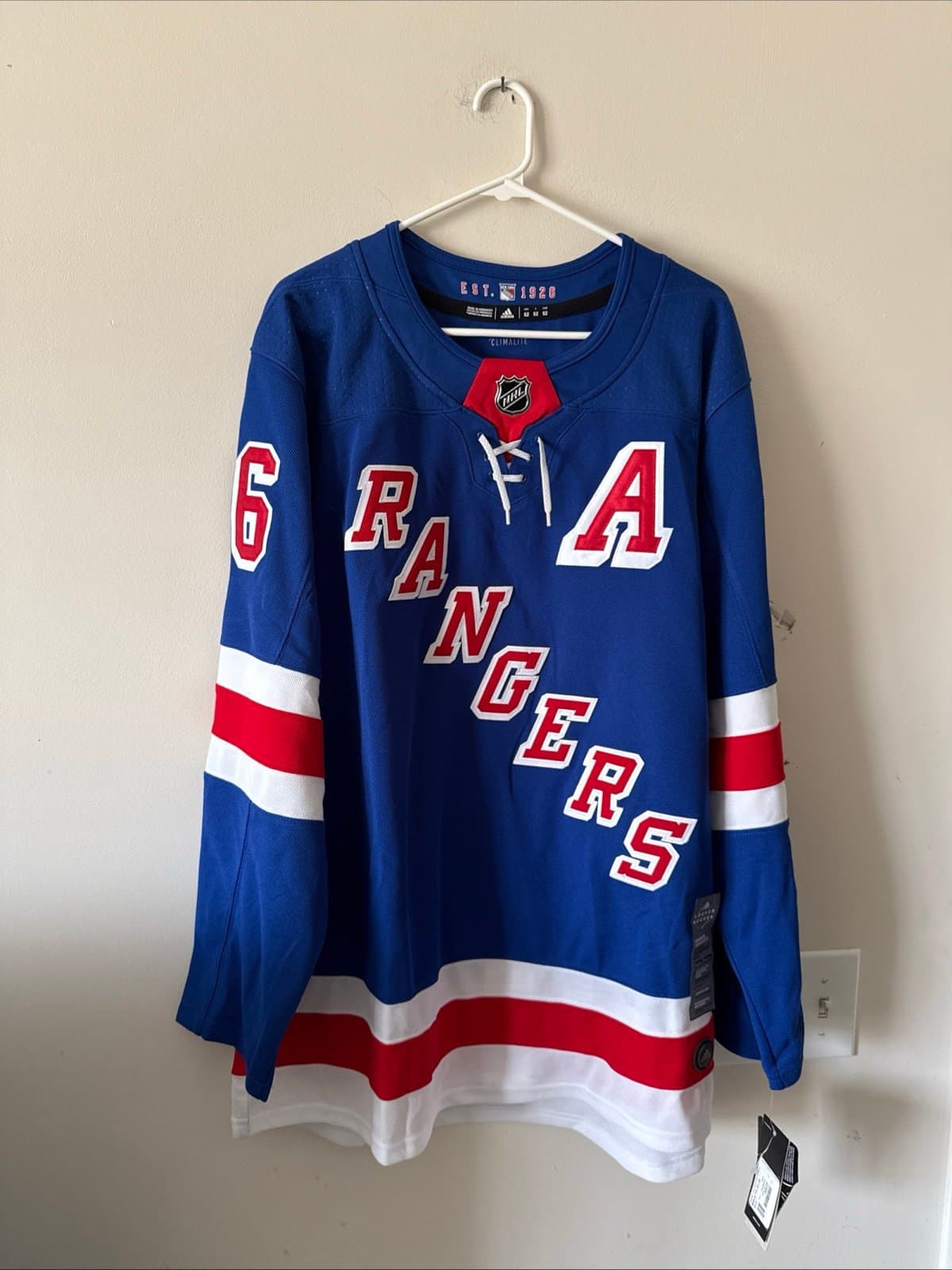 Men’s Mats Zuccarello #36 New York Rangers Authentic NHL Jersey Sz 52 - Blue NWT - Image 1