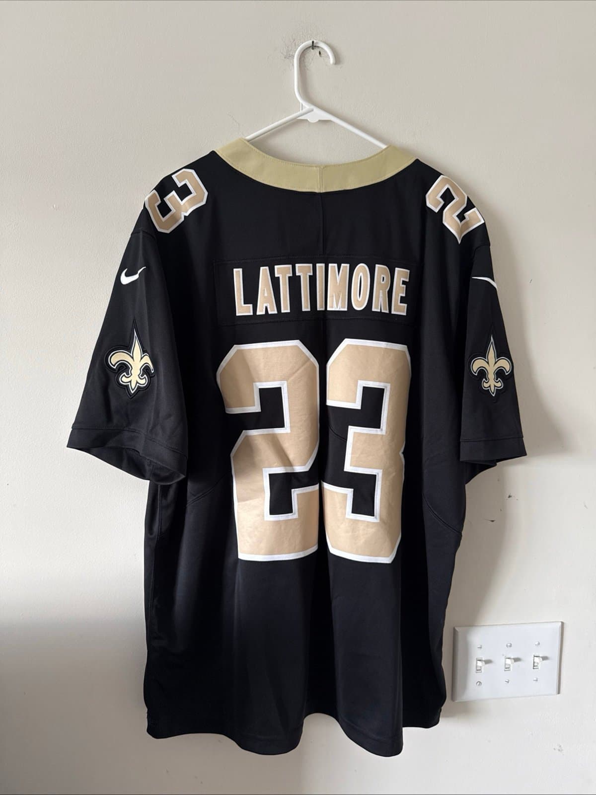 Men’s Nike Marshon Lattimore #23 NO Saints Vapor Limited NFL Jersey Sz 2XL RARE - Thumbnail 6