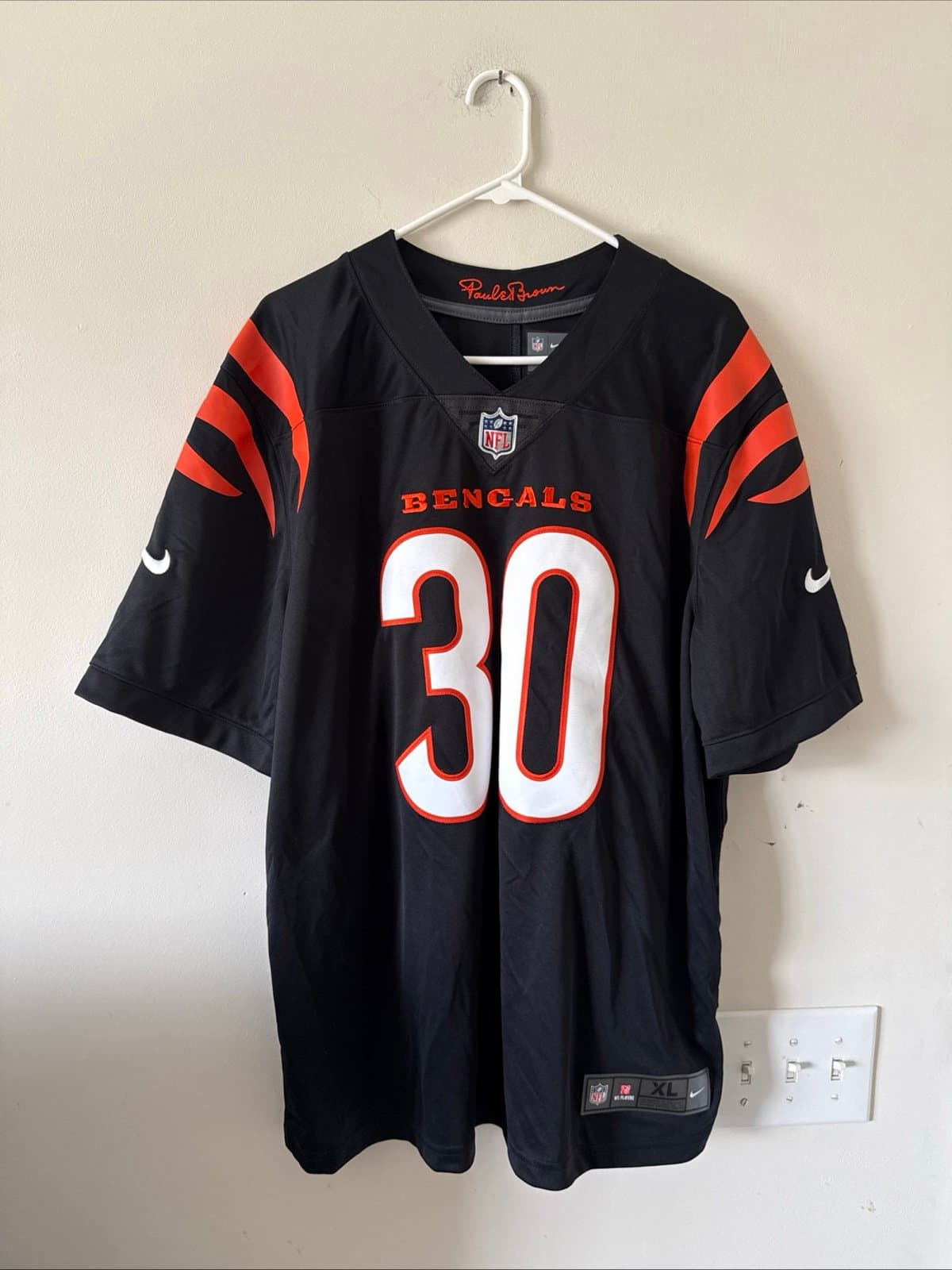 Men’s Nike JESSIE BATES III #30 CINCINNATI BENGALS Vapor Lmtd Jersey Sz XL RARE - Image 1