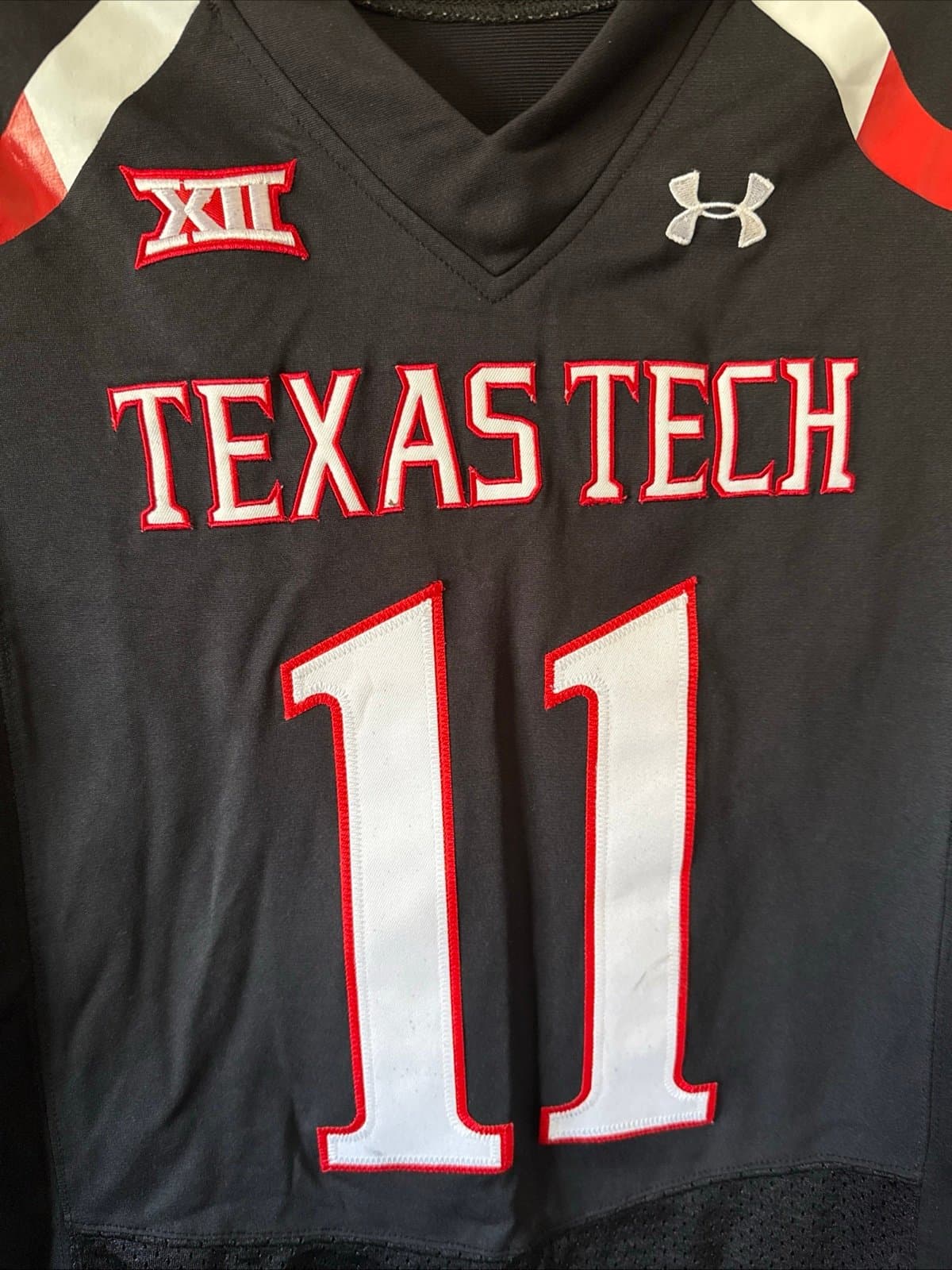 Men’s Under Armour Jakeem Grant #11 Texas Tech Red Raiders Jersey Sz M - RARE - Thumbnail 2