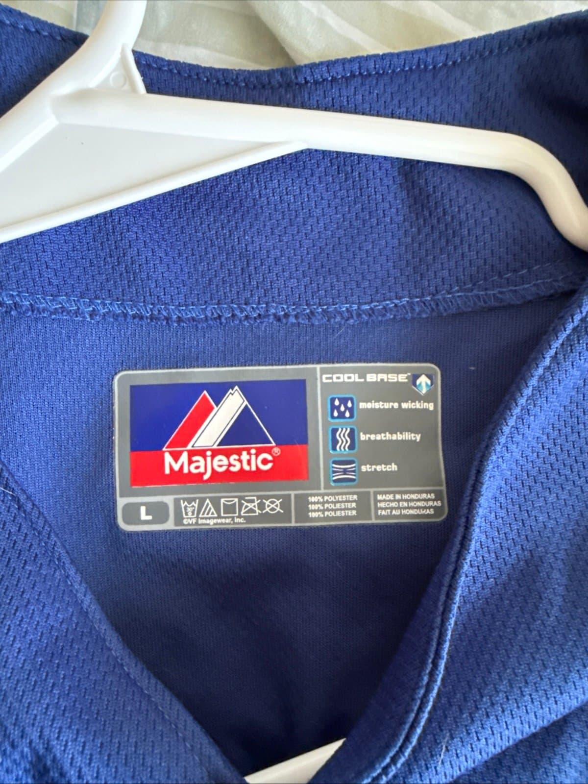 Men’s Majestic Tim Collins #55 Kansas City Royals Little League Jersey Sz L - Thumbnail 4