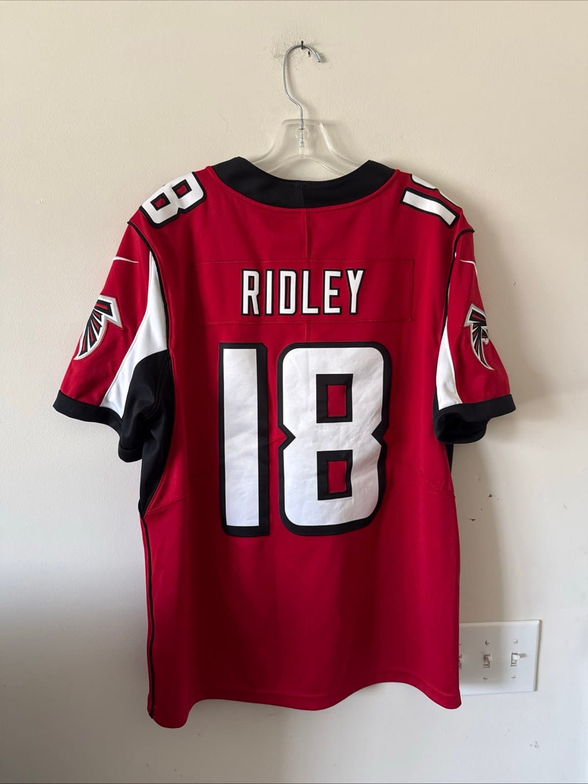 Men’s Nike Calvin Ridley #18 Atlanta Falcons Vapor Lmtd NFL Jersey Sz L Red RARE - Thumbnail 6