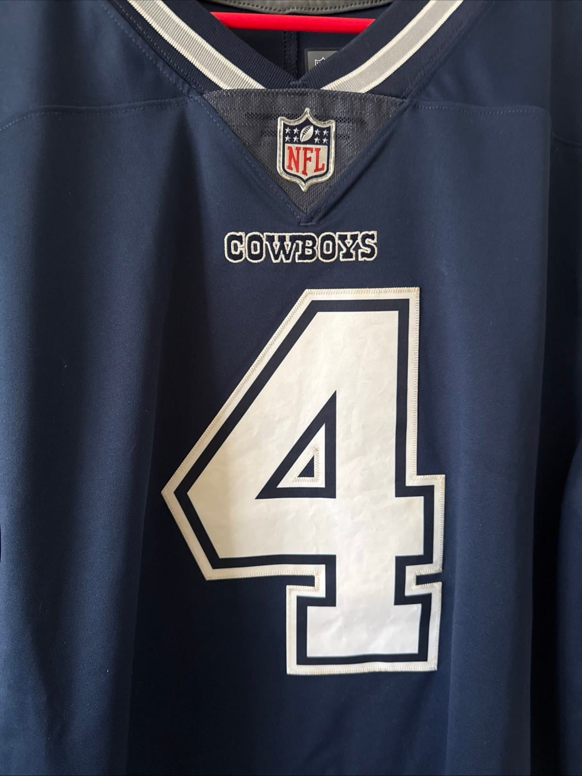 Men’s Nike Dak Prescott #4 Dallas Cowboys VAPOR LIMITED NFL Jersey Sz XL - Blue - Thumbnail 2