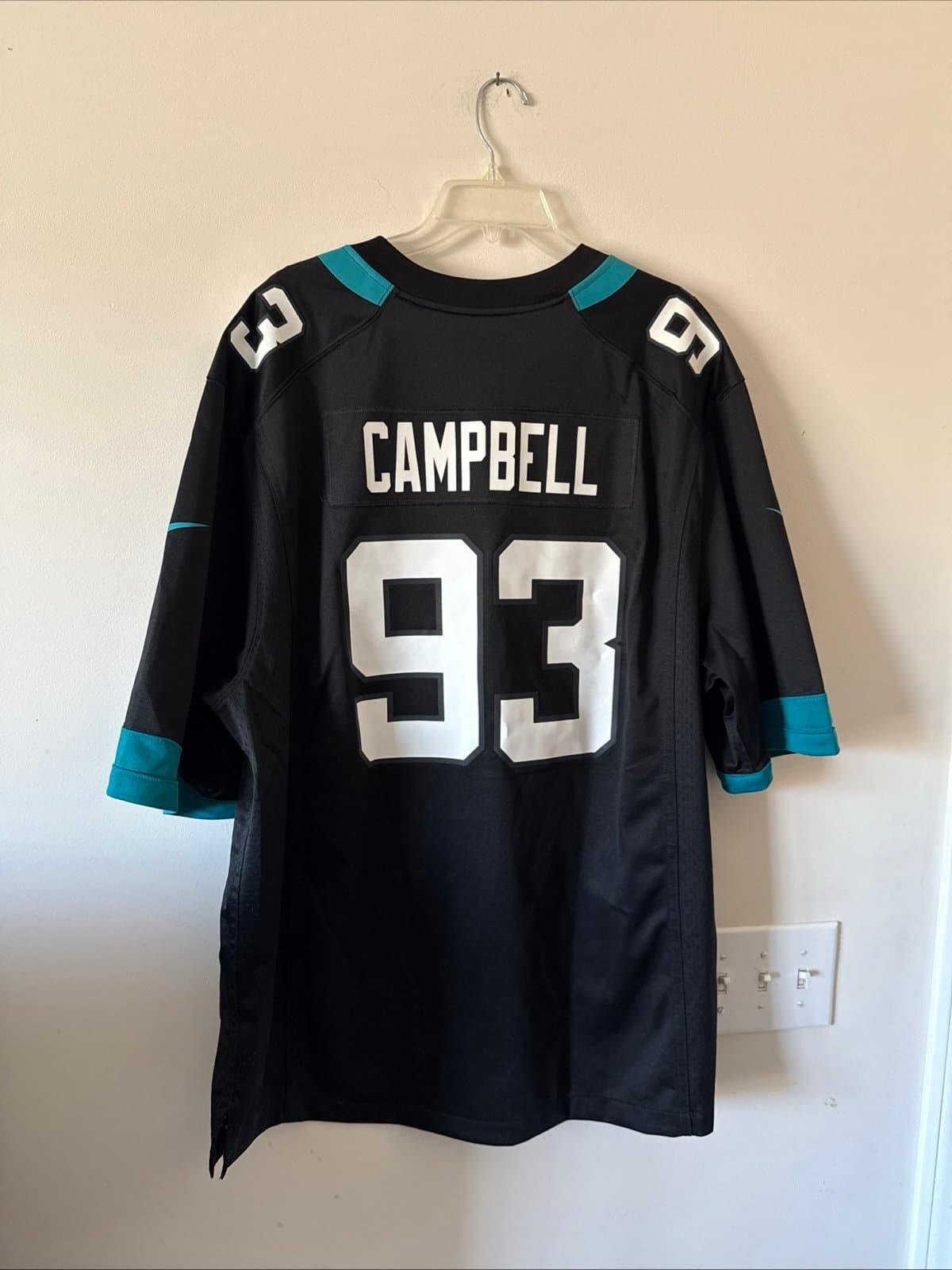 Men’s Nike Calais Campbell #93 Jacksonville Jaguars Jersey Sz 2XL - Black RARE - Thumbnail 6