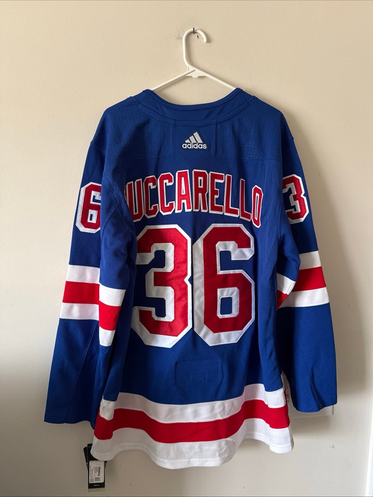 Men’s Mats Zuccarello #36 New York Rangers Authentic NHL Jersey Sz 52 - Blue NWT - Thumbnail 7