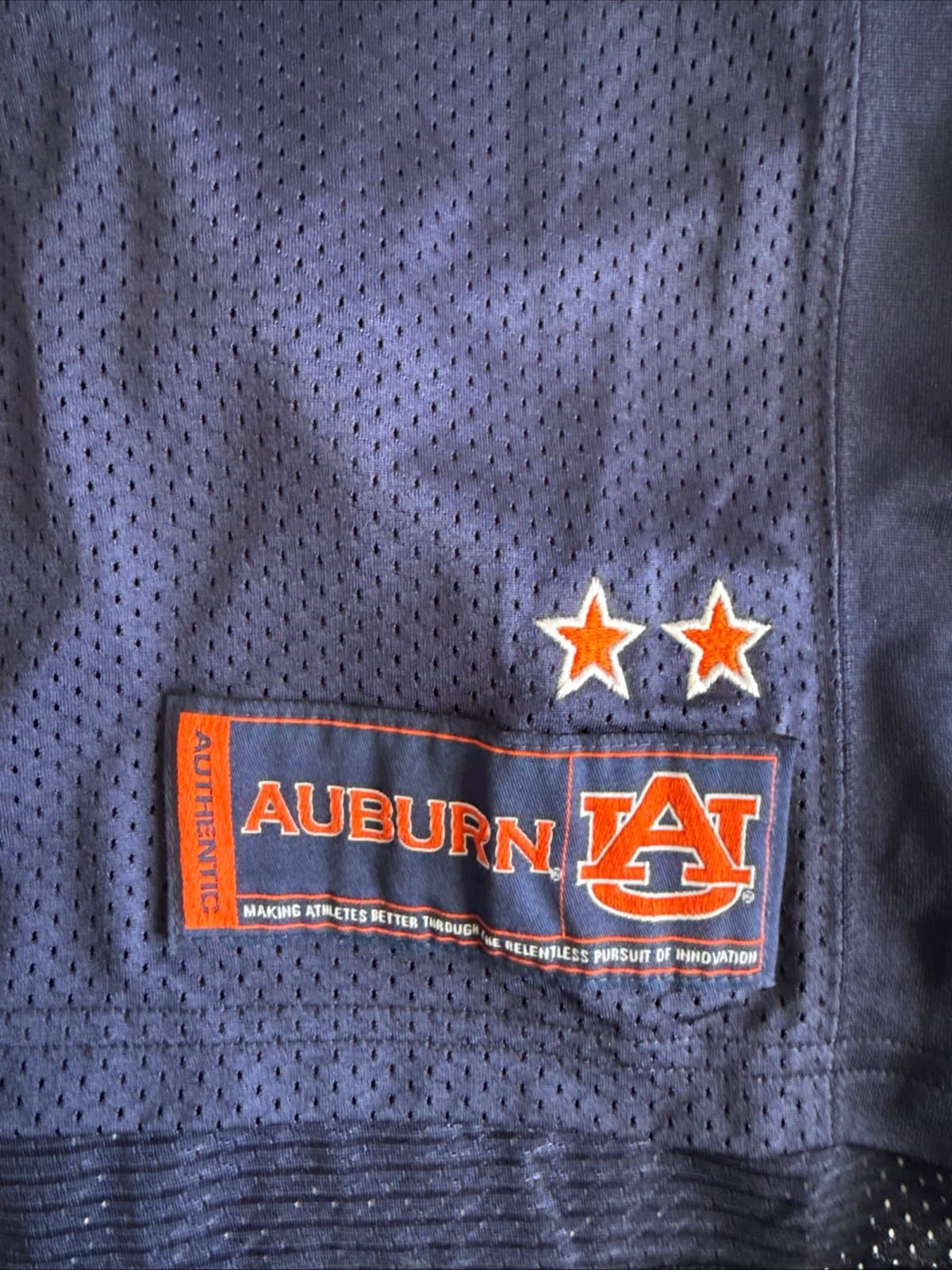 Men’s Under Armour Auburn Tigers #55 Football NCAA Jersey Sz XL - Blue RARE - Thumbnail 3