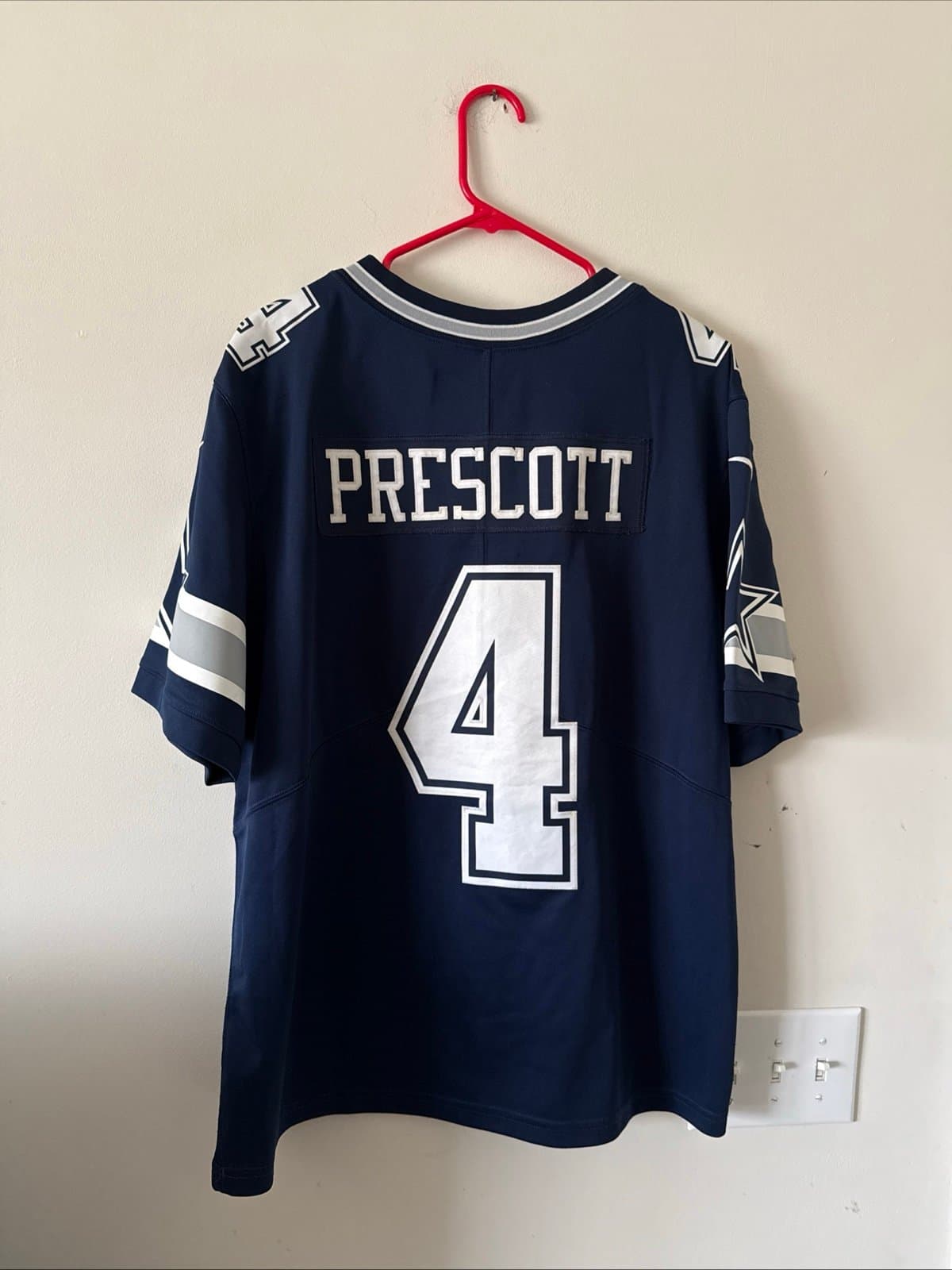 Men’s Nike Dak Prescott #4 Dallas Cowboys VAPOR LIMITED NFL Jersey Sz XL - Blue - Thumbnail 6