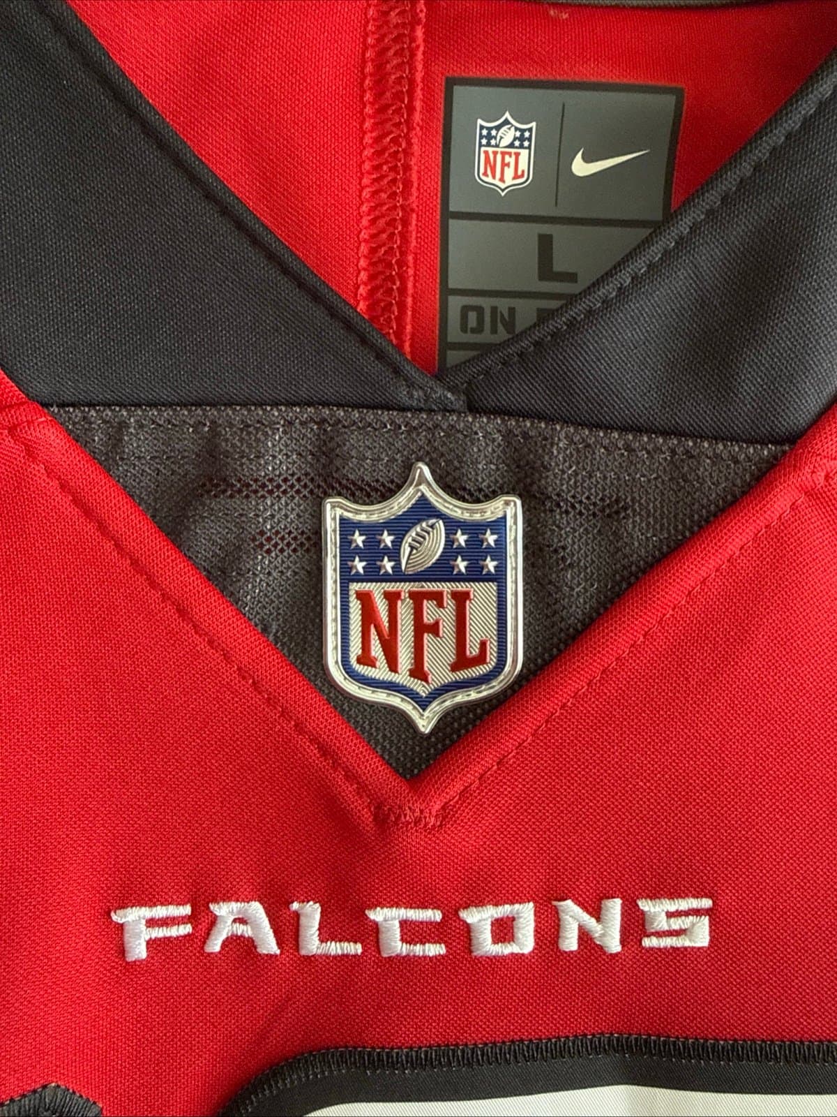 Men’s Nike Calvin Ridley #18 Atlanta Falcons Vapor Lmtd NFL Jersey Sz L Red RARE - Thumbnail 5