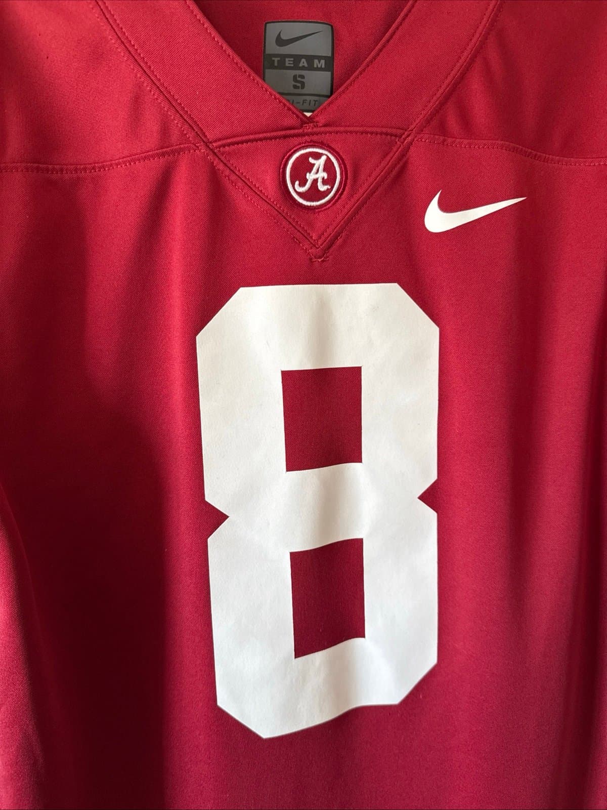 Men’s Nike Julio Jones #8 Alabama Crimson Tide NCAA Jersey Sz S - Red RARE - Thumbnail 2