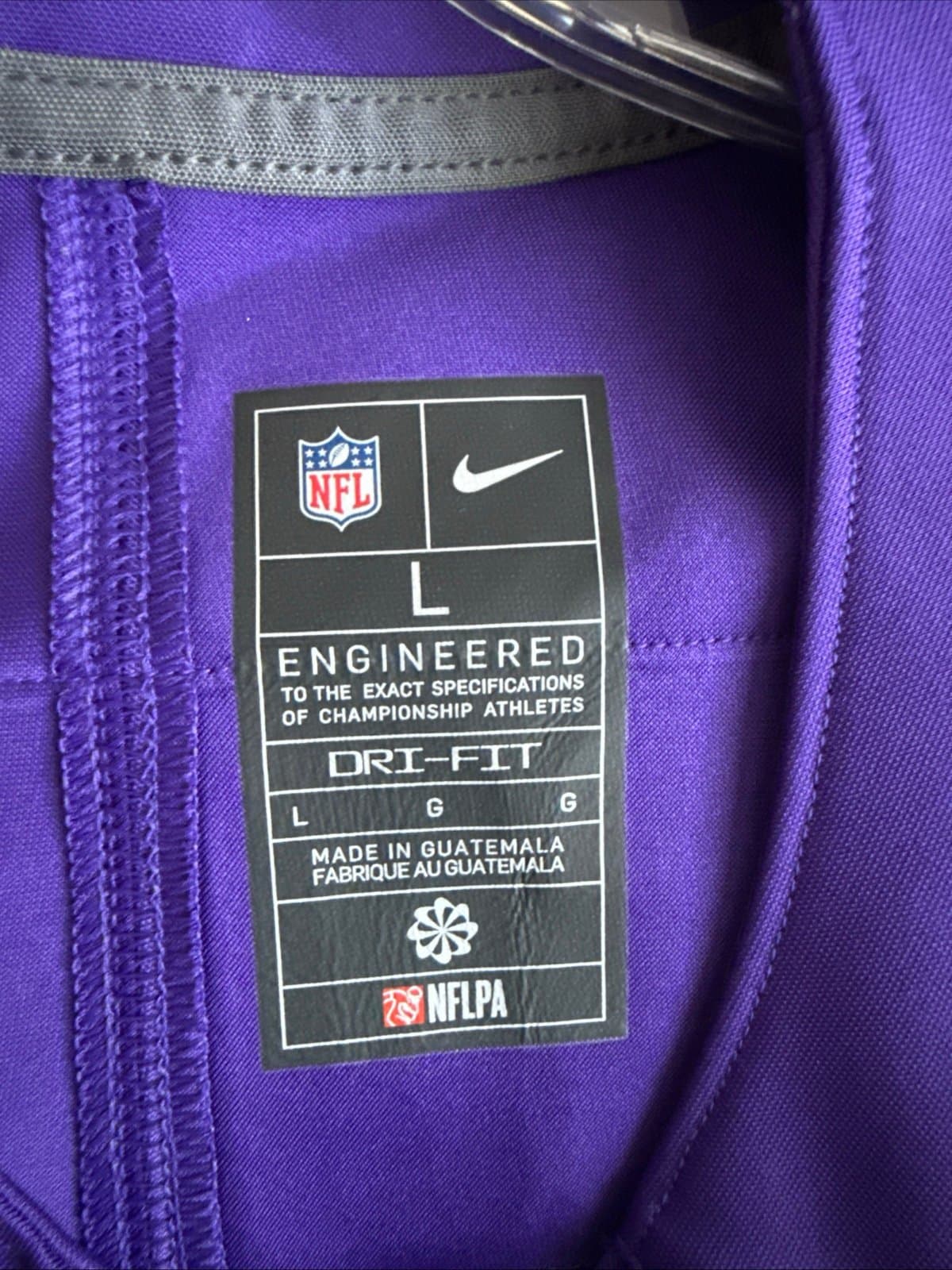 Men’s Nike DALVIN COOK #4 MINNESOTA VIKINGS Vapor Limited Jersey Sz L - Purple - Thumbnail 4