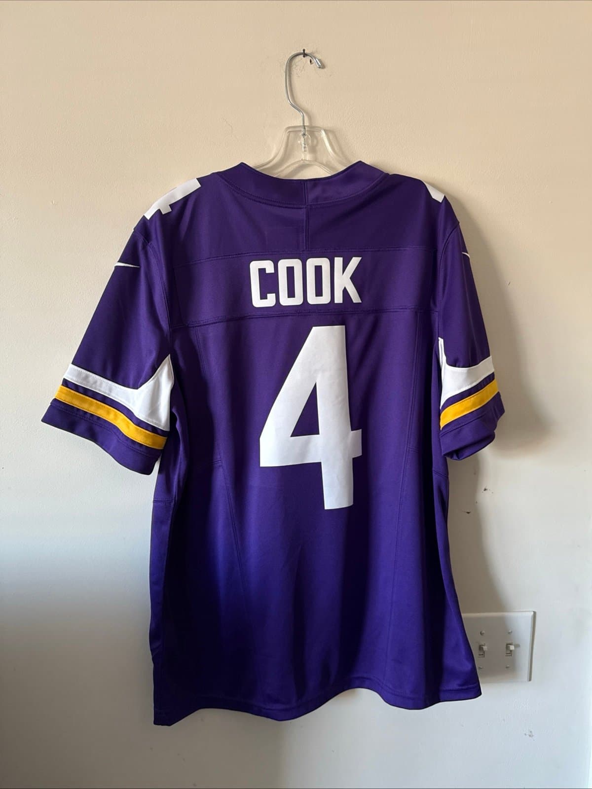 Men’s Nike DALVIN COOK #4 MINNESOTA VIKINGS Vapor Limited Jersey Sz L - Purple - Thumbnail 6