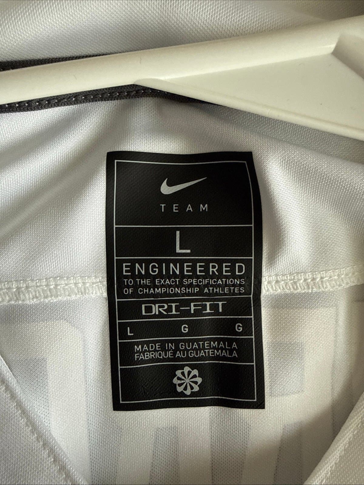 Men’s Nike Joe Burrow #9 LSU Tigers NCAA Football Jersey Sz L - White RARE - Thumbnail 4