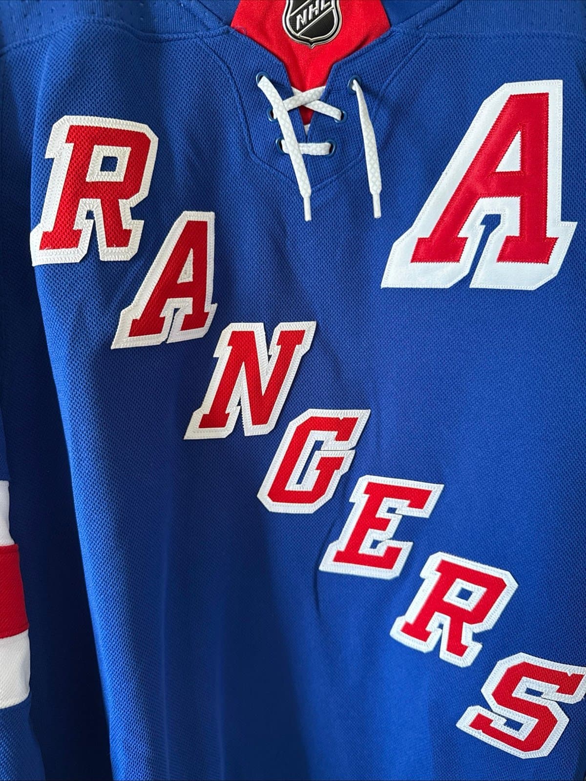 Men’s Mats Zuccarello #36 New York Rangers Authentic NHL Jersey Sz 52 - Blue NWT - Thumbnail 2