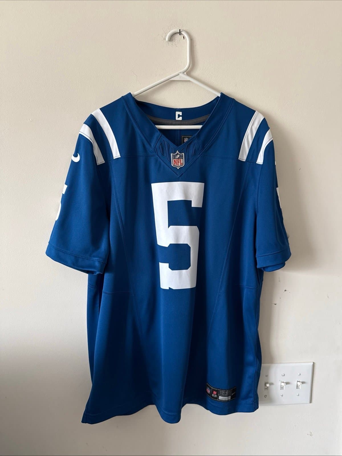Men’s Nike Anthony Richardson #5 Indianapolis Colts Vapor Lmtd Jersey Sz L RARE - Image 1