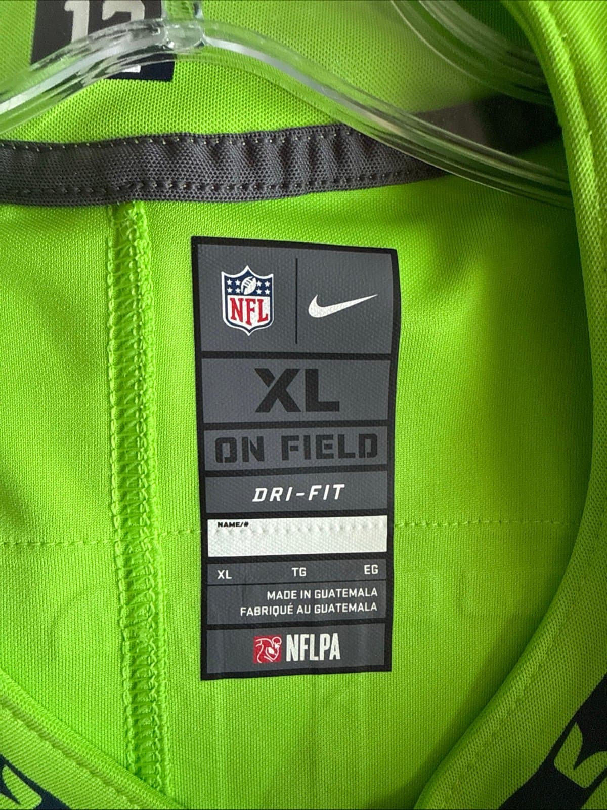 Men’s Nike DK Metcalf #14 Seattle Seahawks Vapor Limited NFL Jersey Sz XL Green - Thumbnail 4