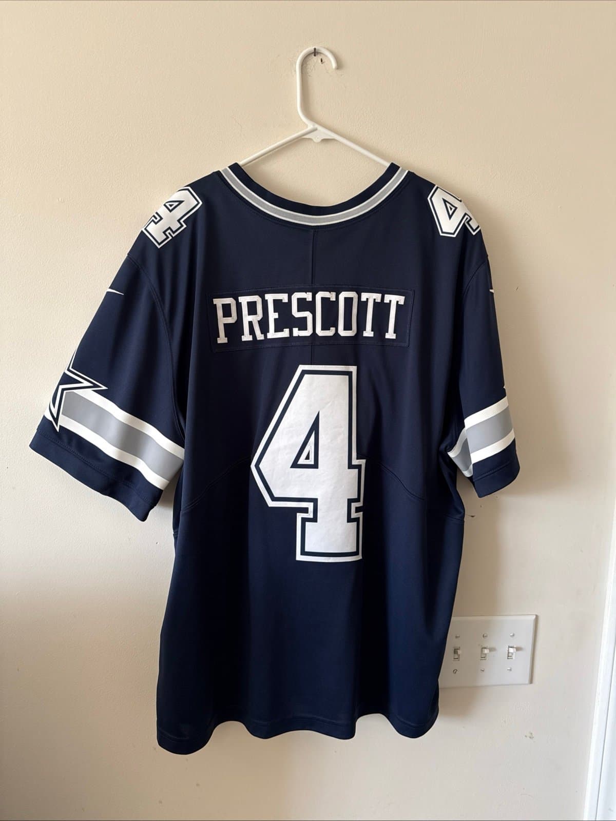 Men’s Nike Dak Prescott #4 Dallas Cowboys Vapor Lmtd Jersey 1960 Patch Sz 3XL - Thumbnail 6