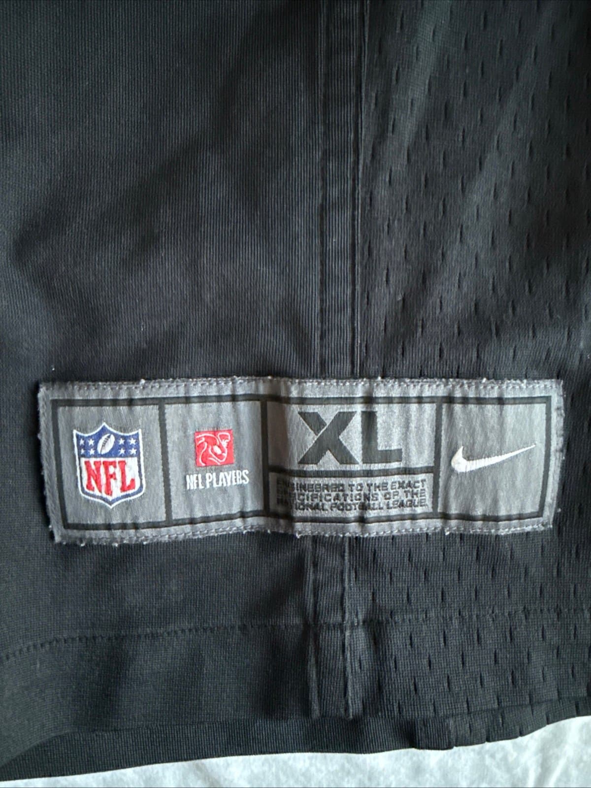 Men’s Nike Charles Woodson #24 Oakland Raiders NFL Jersey Sz XL - Black RARE - Thumbnail 3