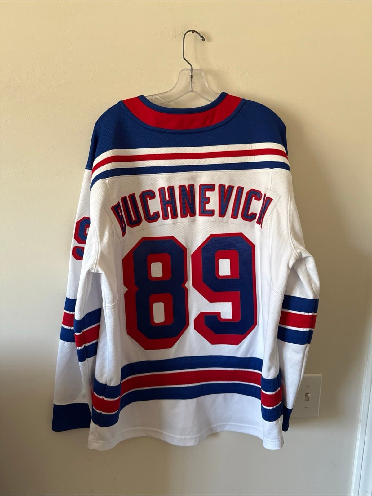 Men’s Fanatics Pavel Buchnevich #89 New York Rangers Jersey Sz L - White NWOT - Thumbnail 5