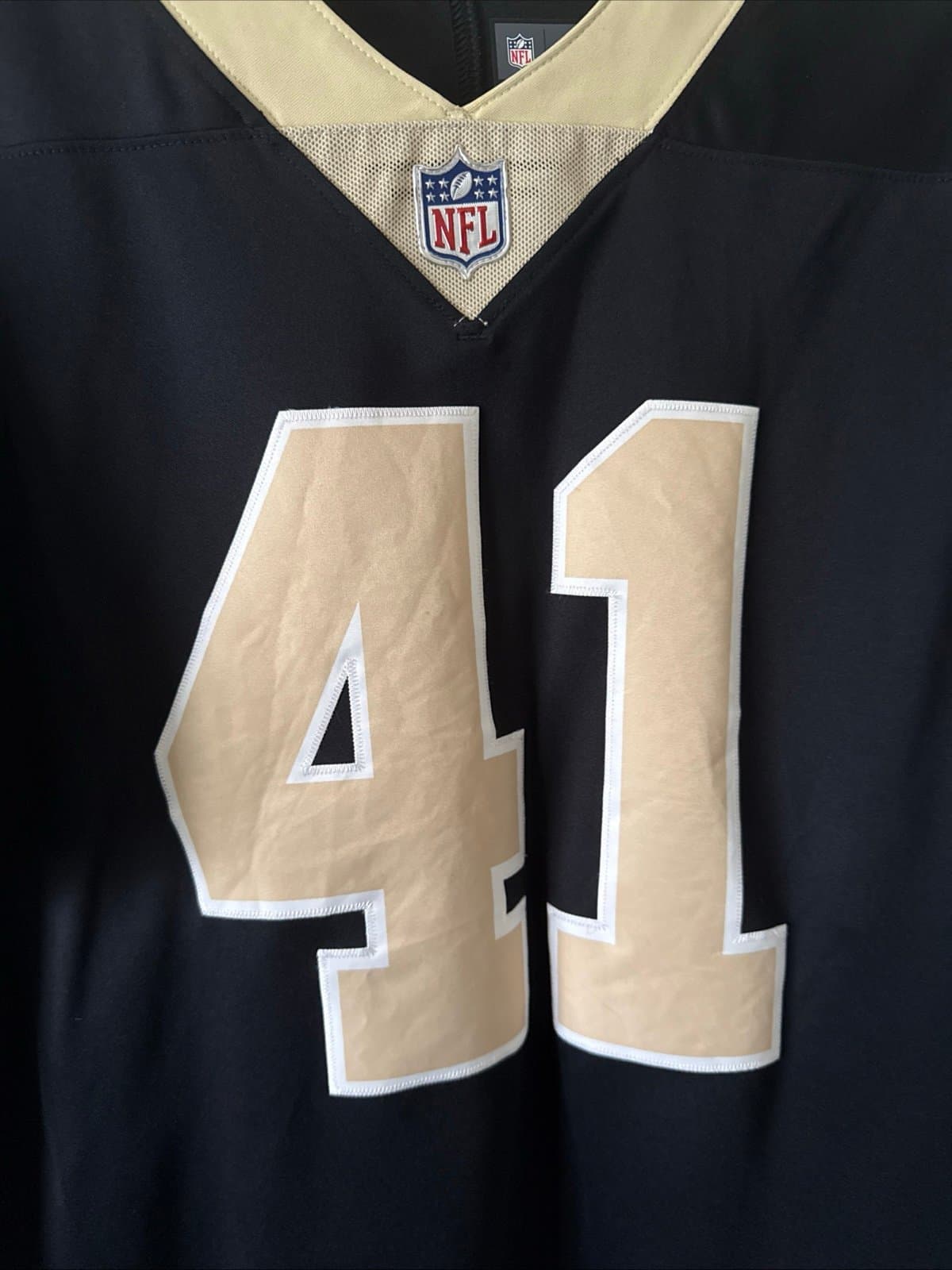 Men’s Nike Alvin Kamara #41 New Orleans Saints Vapor Limited Away Jersey Sz M - Thumbnail 2