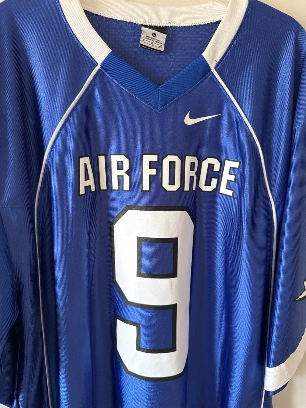 Men’s Nike VTG Air Force Falcons #9 Team Authentic NCAA Football Jersey Sz XL - Thumbnail 2