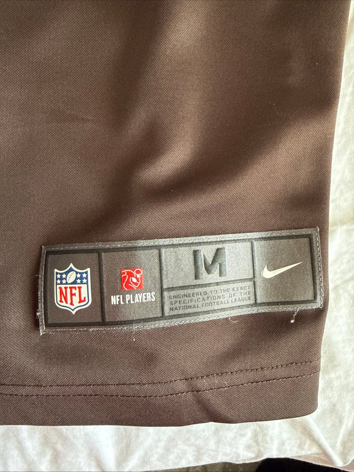 Men’s Nike Nick Chubb #24 Cleveland Browns Vapor Lmtd Jersey Sz M - Brown RARE - Thumbnail 3