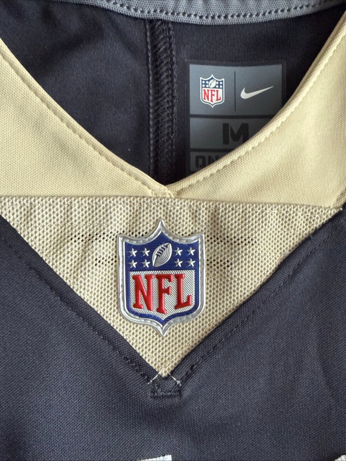 Men’s Nike Alvin Kamara #41 New Orleans Saints Vapor Limited Away Jersey Sz M - Thumbnail 5