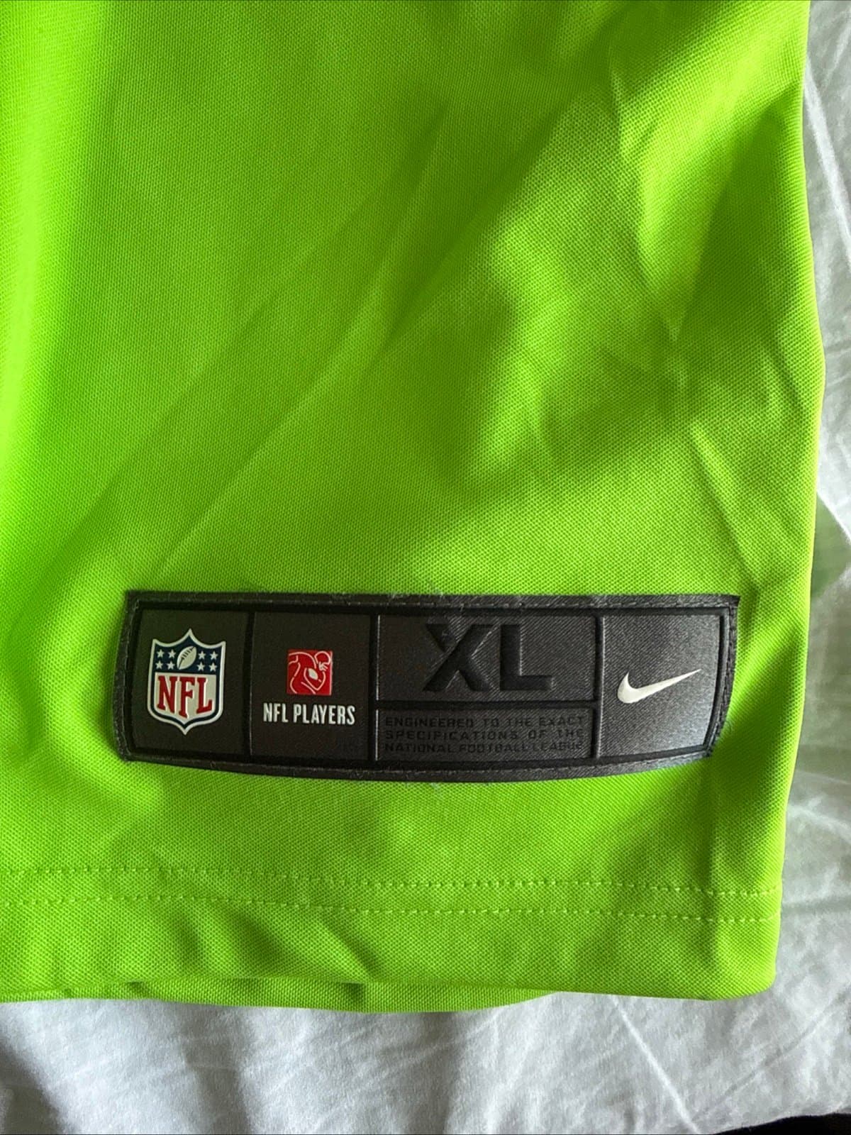Men’s Nike DK Metcalf #14 Seattle Seahawks Vapor Limited NFL Jersey Sz XL Green - Thumbnail 3