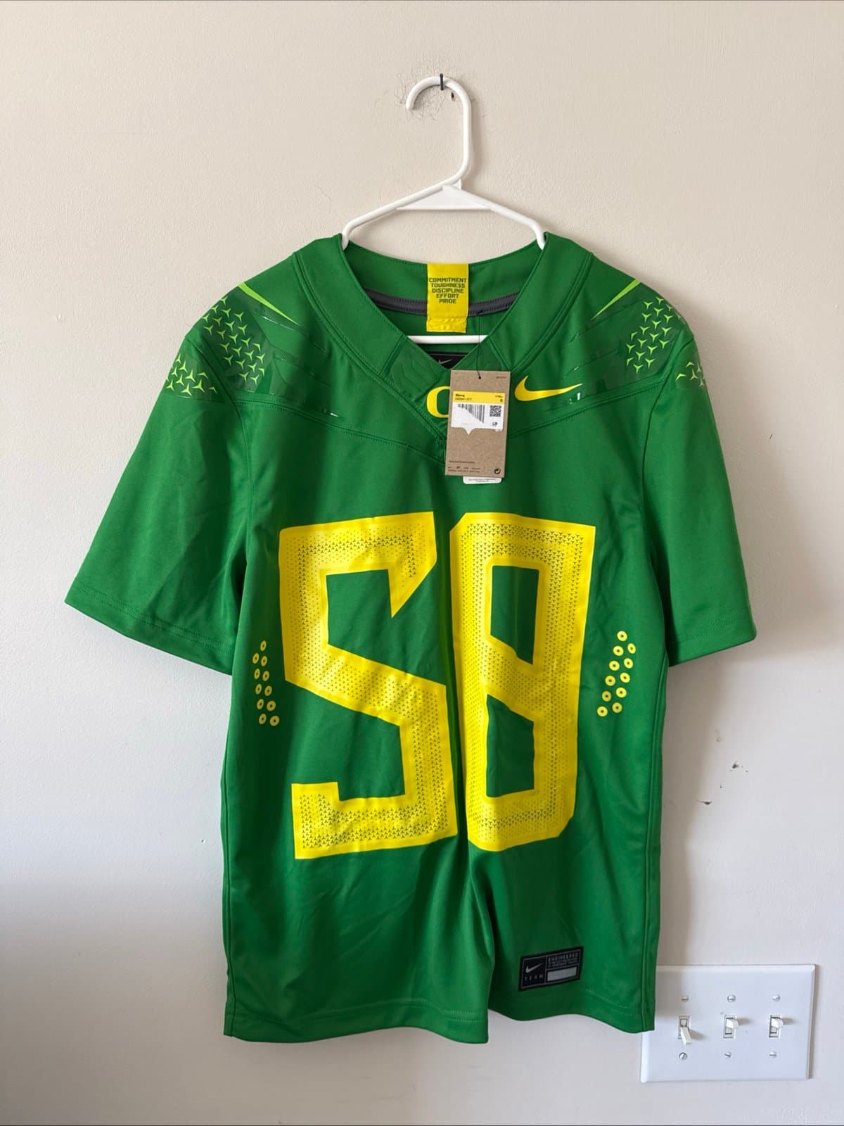 Men’s Nike Roy Robertson Harris #50 Oregon Ducks Football Jersey Sz S - NWT RARE - Image 1