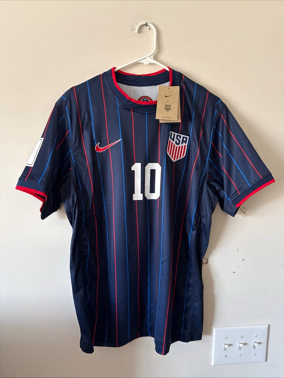 Men's Nike Christian Pulisic #10 USMNT 2025 Stadium Away Jersey Sz L - NWT RARE - Image 1