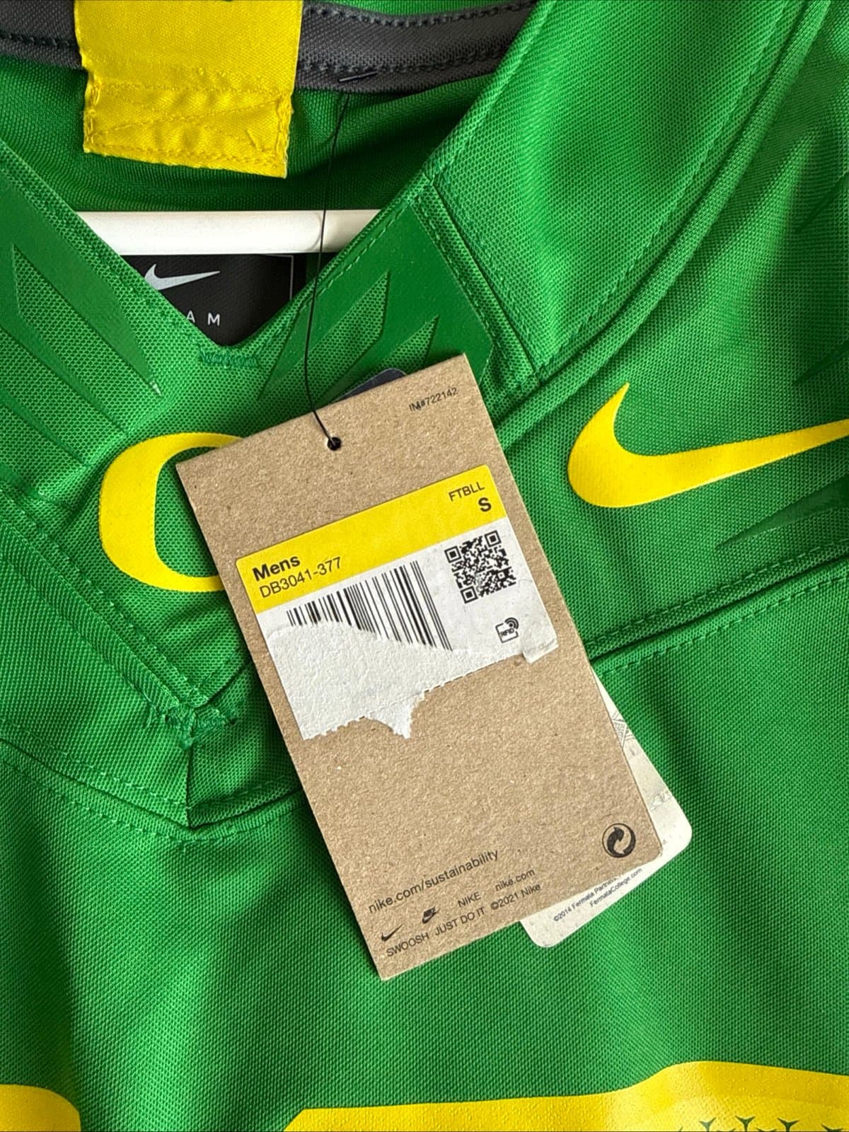 Men’s Nike Roy Robertson Harris #50 Oregon Ducks Football Jersey Sz S - NWT RARE - Thumbnail 6