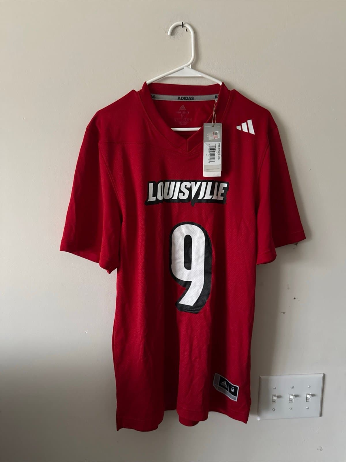 Men’s adidas Ashton Gillotte #9 Louisville Cardinals Alumni Jersey Sz M - NWT - Image 1