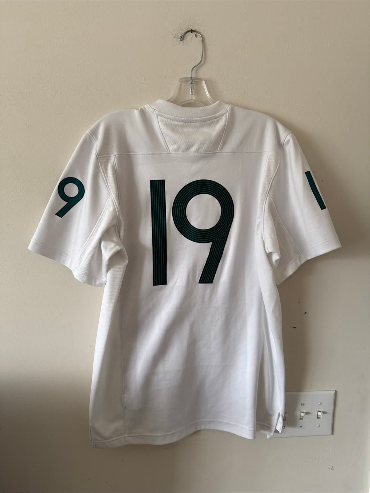 Men’s Adidas Parley University of Miami Hurricanes #19 Football Jersey Sz M RARE - Thumbnail 7