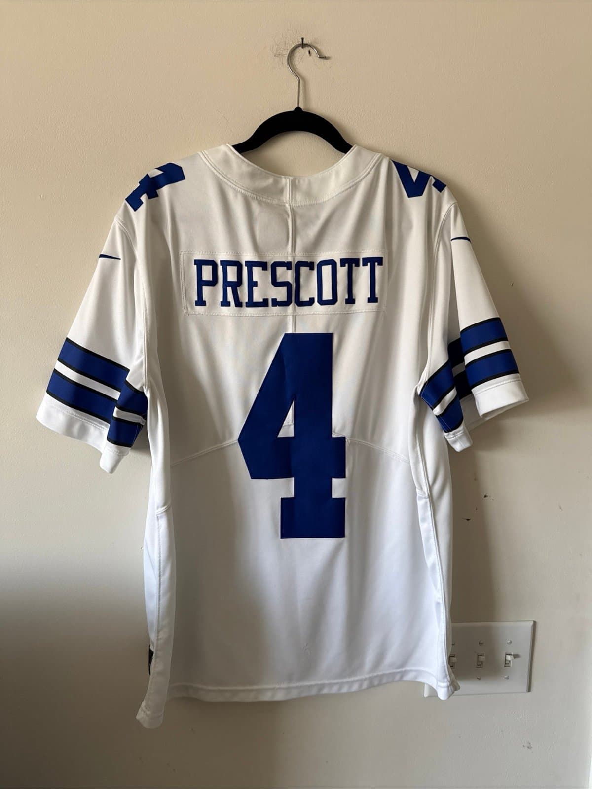 Men’s Nike Dak Prescott #4 Dallas Cowboys VAPOR LIMITED NFL Jersey Sz XL - White - Thumbnail 6