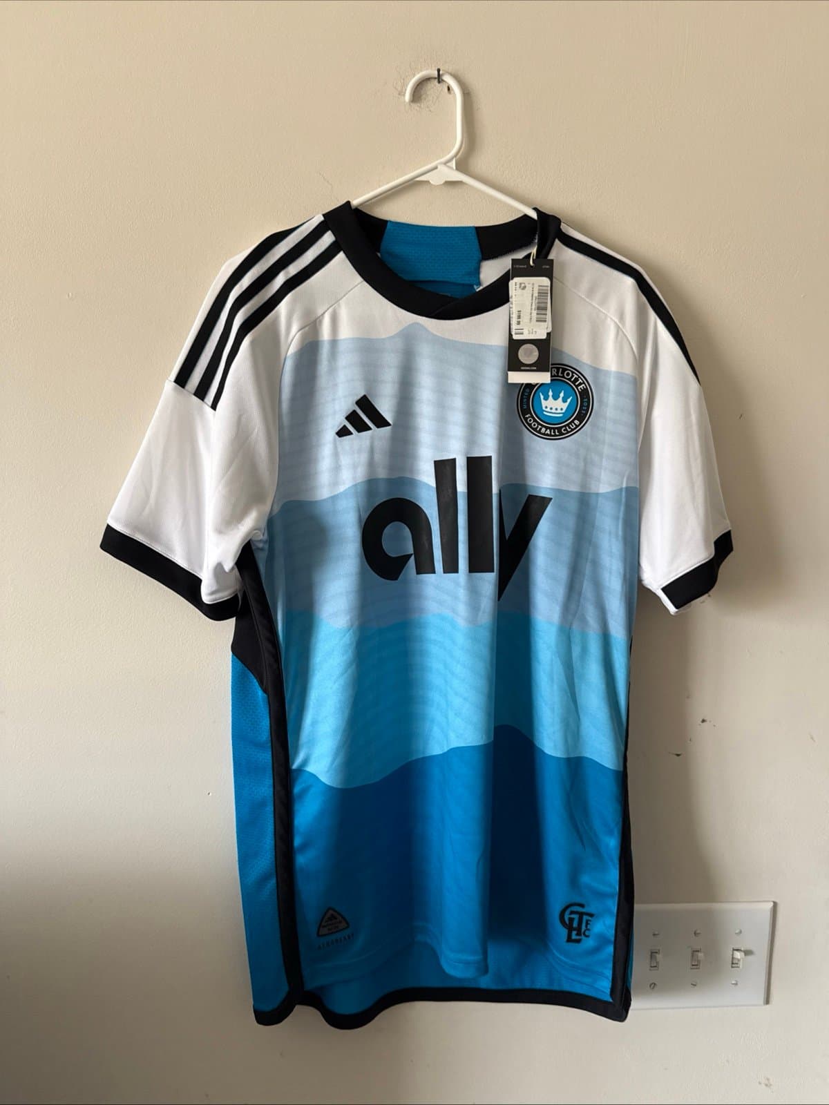 Men’s Adidas Enzo Copetti #9 Charlotte FC Jersey Authentic 24/25 Sz L NWT RARE - Image 1