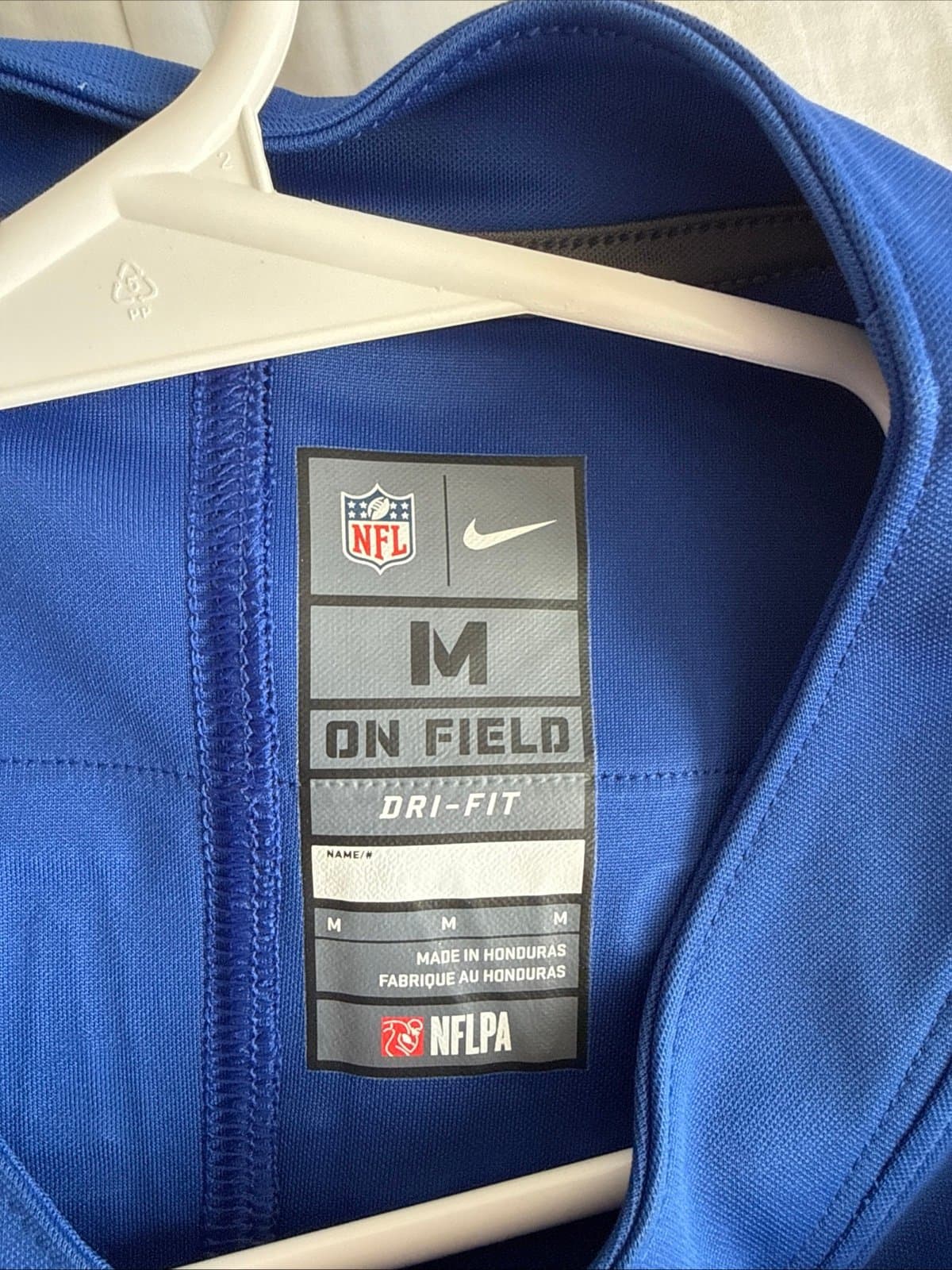 Men’s Nike ODELL BECKHAM JR #13 NY Giants Vapor Limited Jersey Sz M - Blue RARE - Thumbnail 4