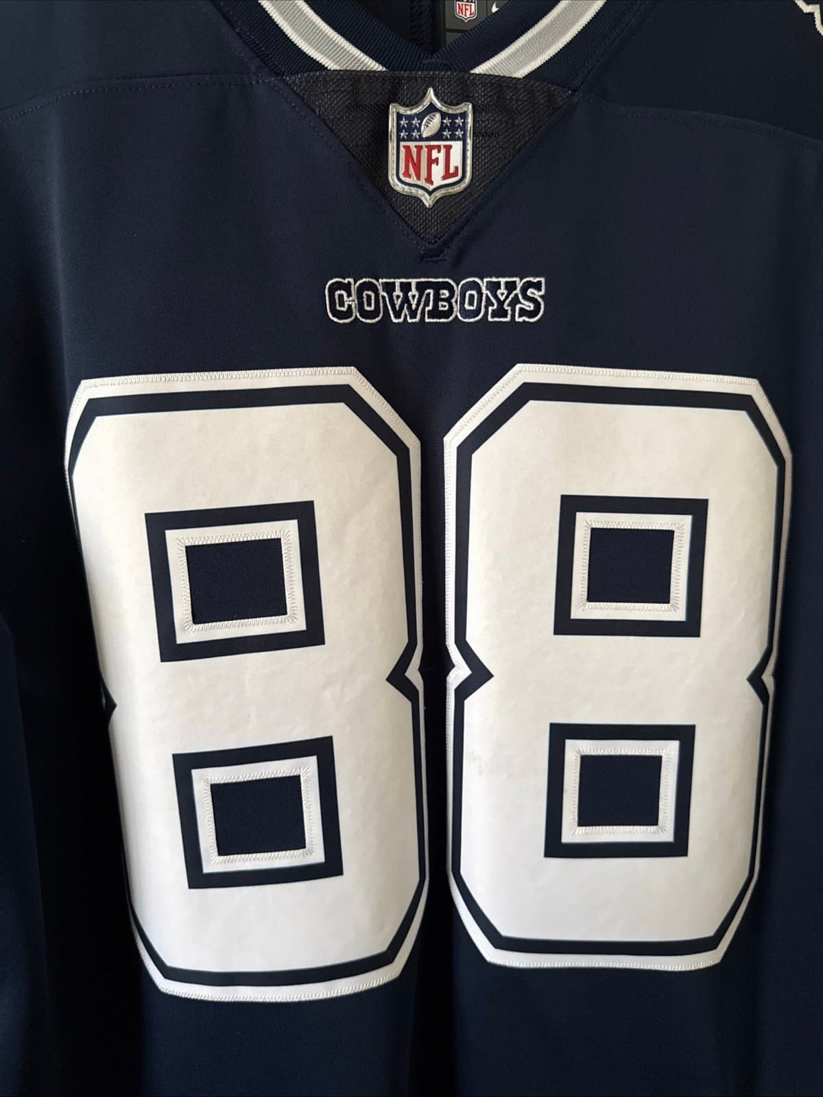 Men’s Nike Dez Bryant #88 Dallas Cowboys Vapor Lmtd NFL Jersey Sz L - Blue - Thumbnail 2