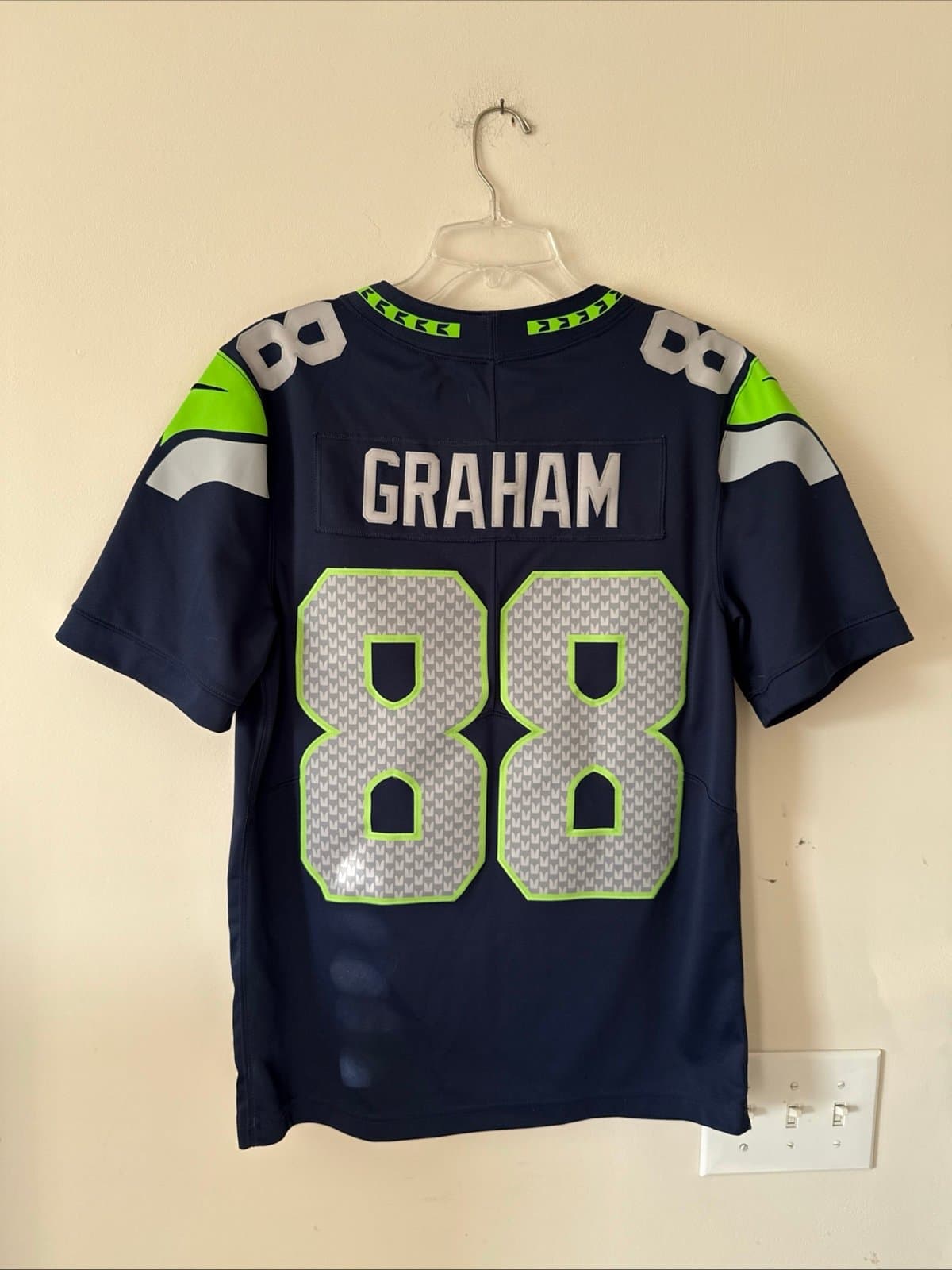 Men’s Nike Jimmy Graham #88 Seattle Seahawks Vapor Limited Jersey Sz S - RARE - Thumbnail 6