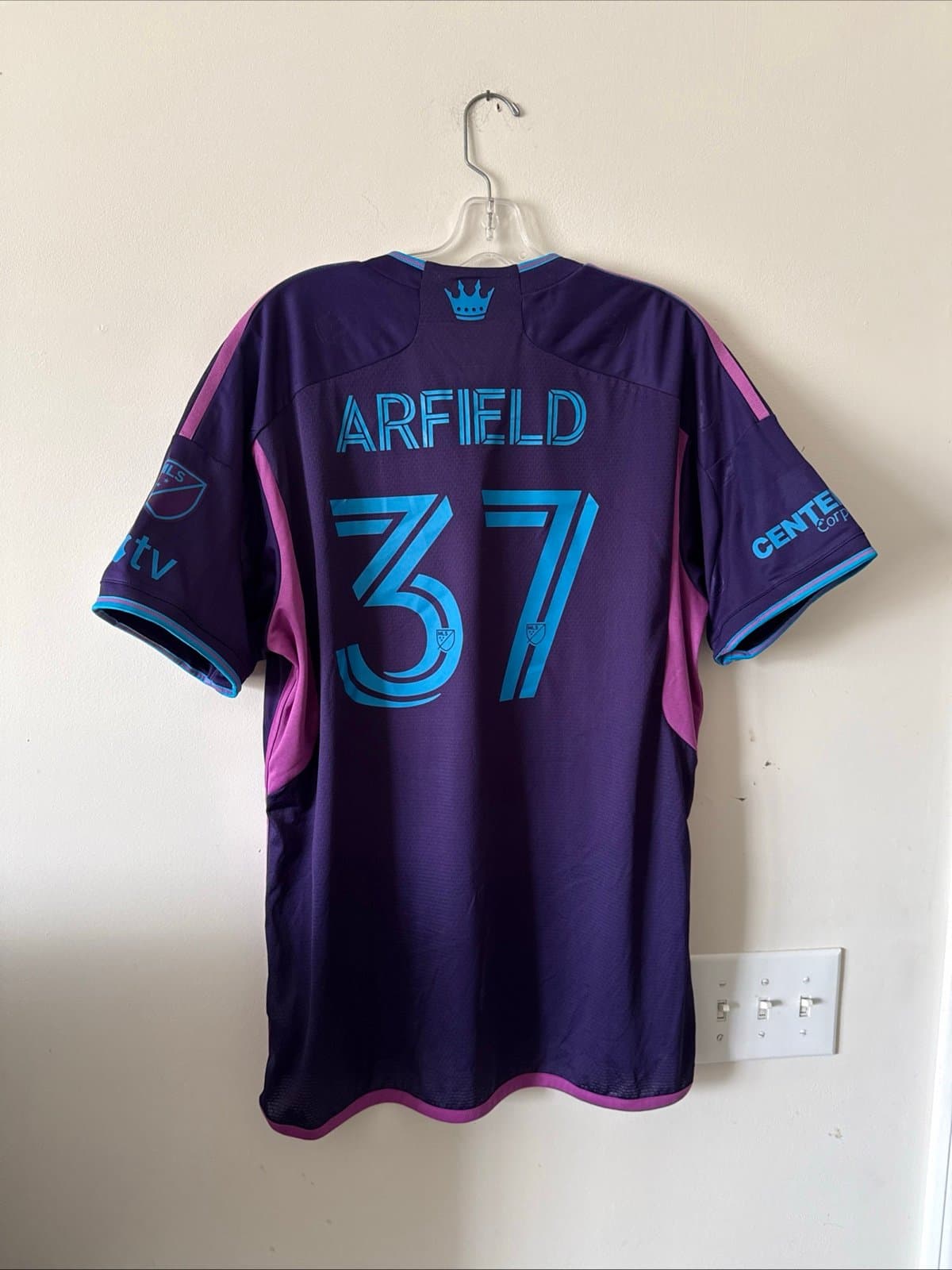 Men’s Adidas Scott Arfield #37 Charlotte FC Jersey Authentic 2023/2024 Sz XL NWT - Thumbnail 6