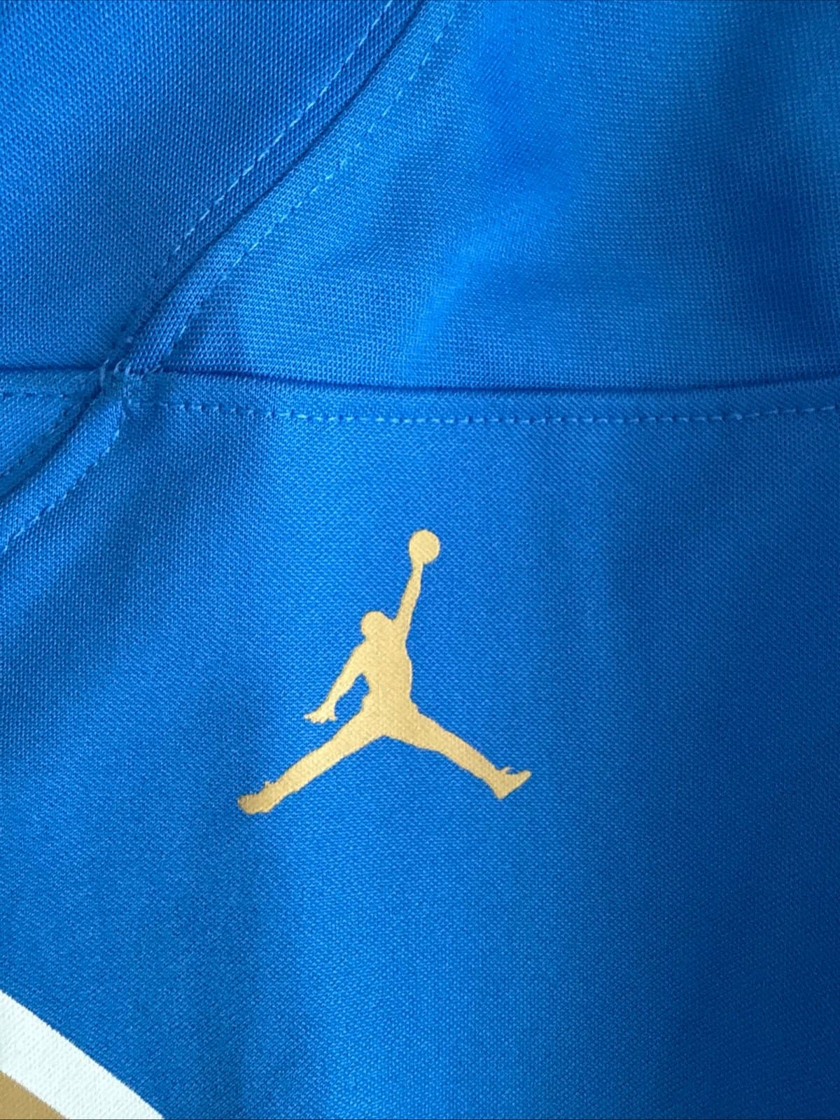 Men's Jordan Troy Aikman #8 UCLA Bruins NCAA Game Jersey Sz XL - Blue RARE - Thumbnail 5