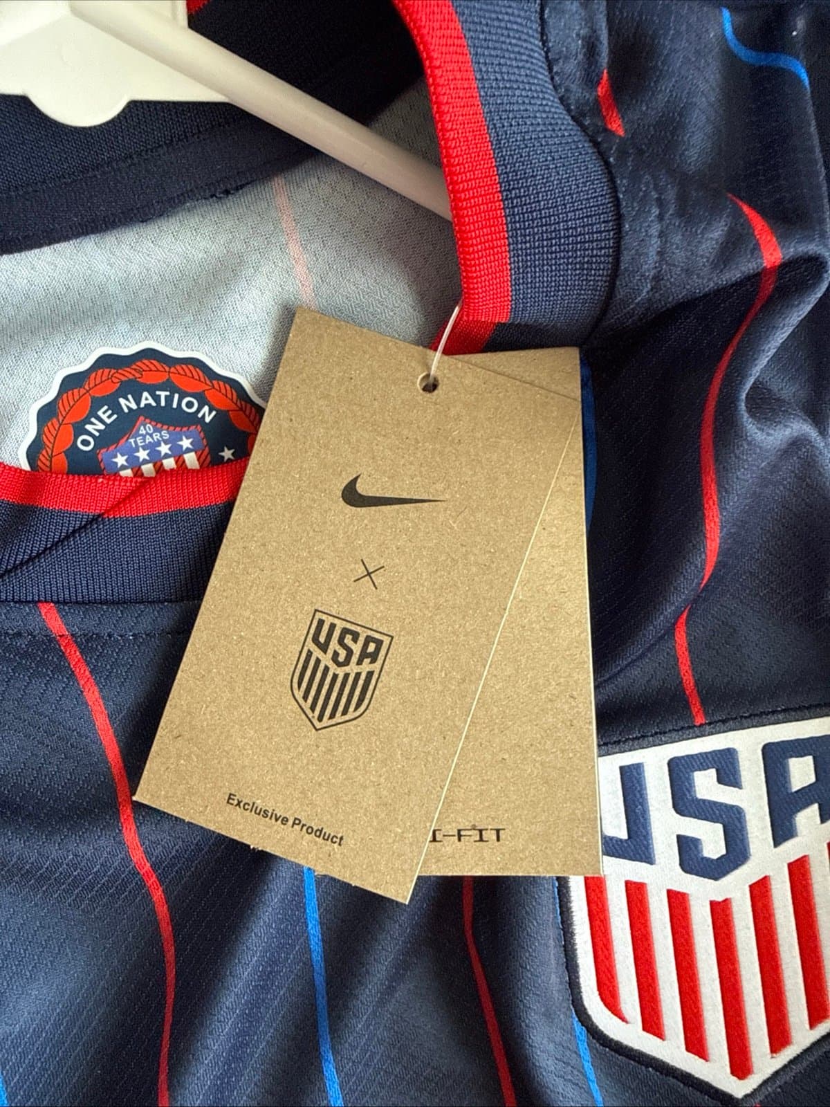 Men's Nike Christian Pulisic #10 USMNT 2025 Stadium Away Jersey Sz L - NWT RARE - Thumbnail 6