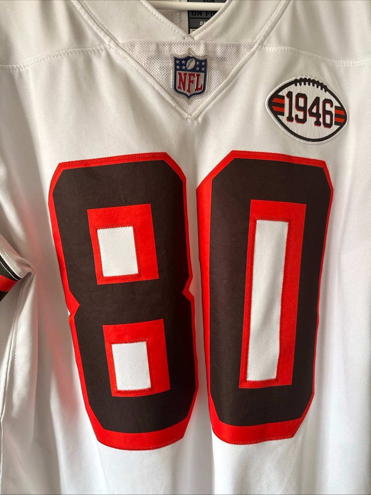 Men’s Nike Jarvis Landry #80 Cleveland Browns 1946 Vapor Lmtd Jersey Sz M - RARE - Thumbnail 2