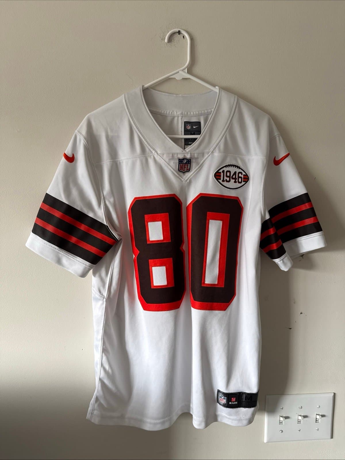 Men’s Nike Jarvis Landry #80 Cleveland Browns 1946 Vapor Lmtd Jersey Sz M - RARE - Image 1