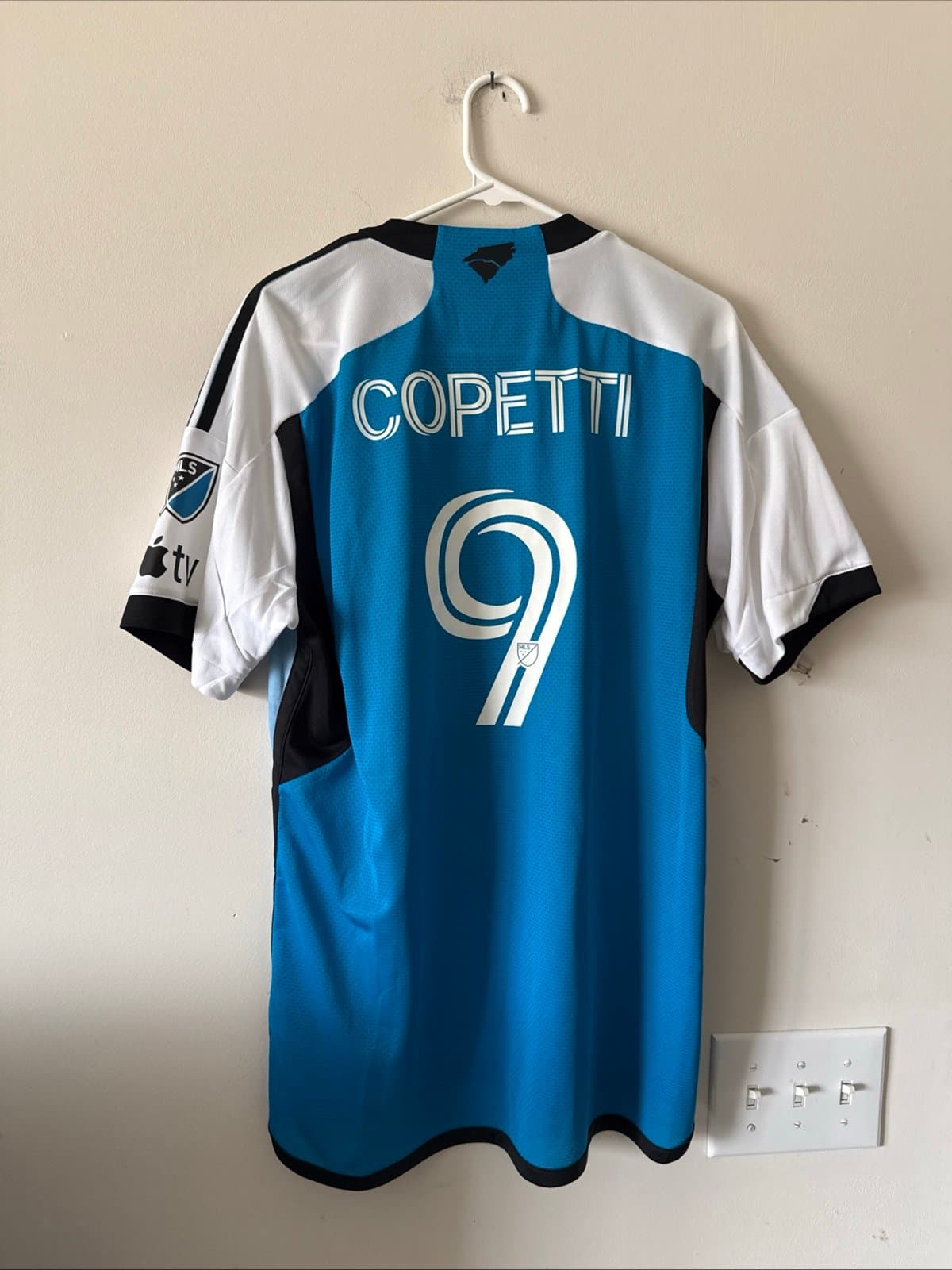 Men’s Adidas Enzo Copetti #9 Charlotte FC Jersey Authentic 24/25 Sz L NWT RARE - Thumbnail 7